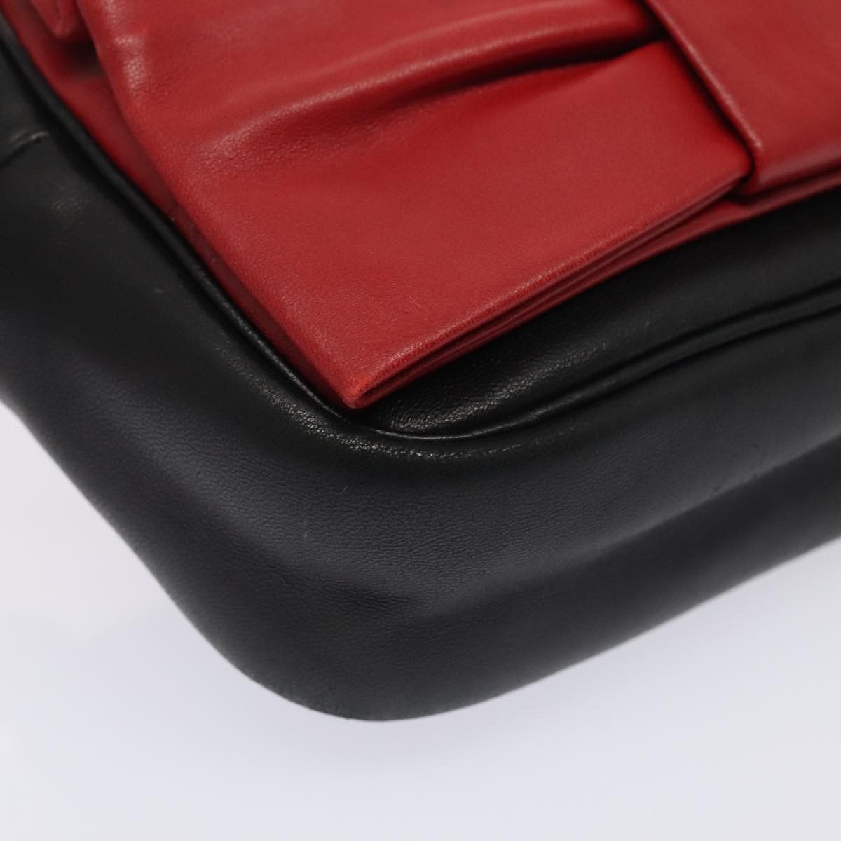 Prada Ribbon Red Leather Shoulder Bag (Pre-Owned) Size ONE SIZE - 7 Thumbnail