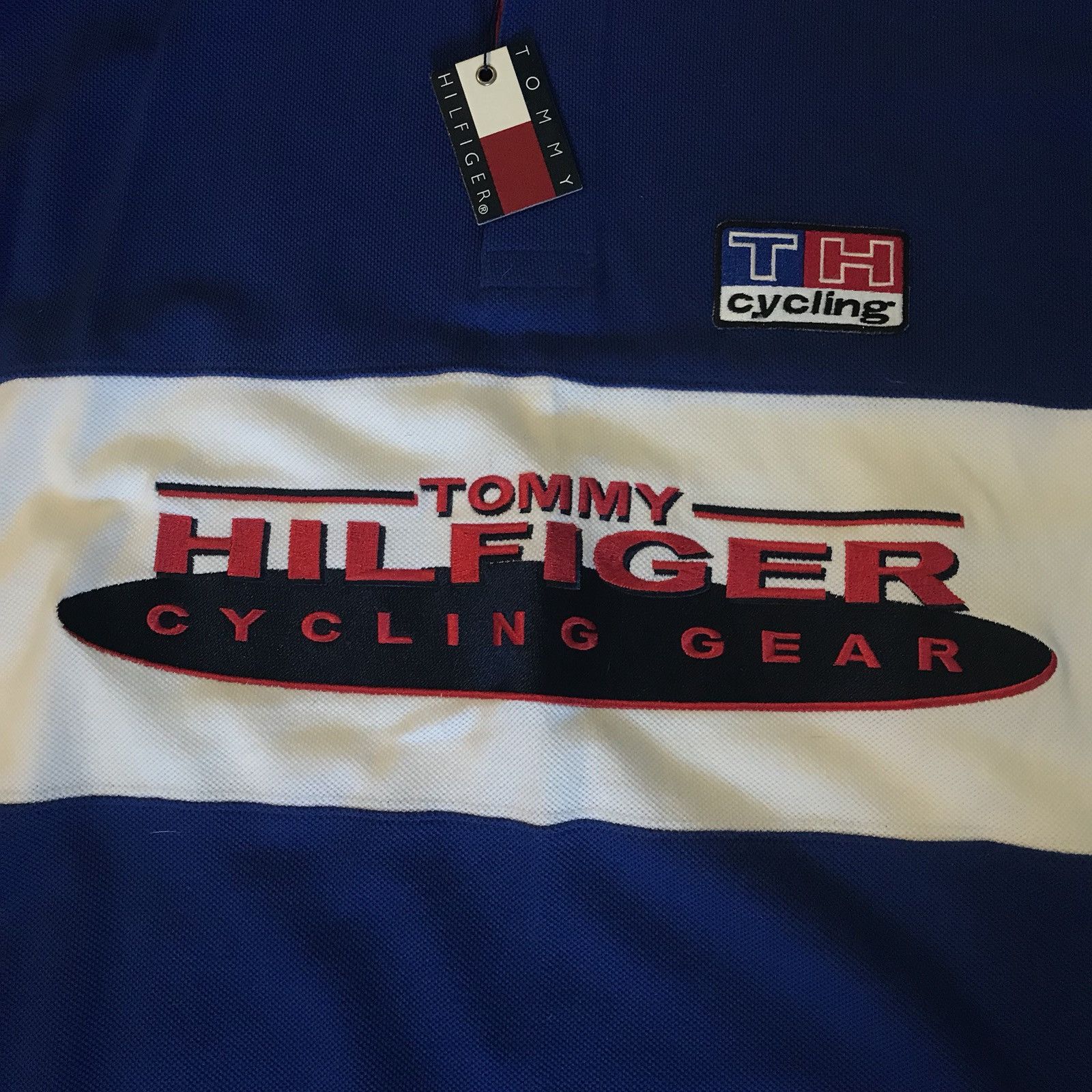 New Vintage Tommy Hilfiger Cycling Gear Polo With Tags Polos