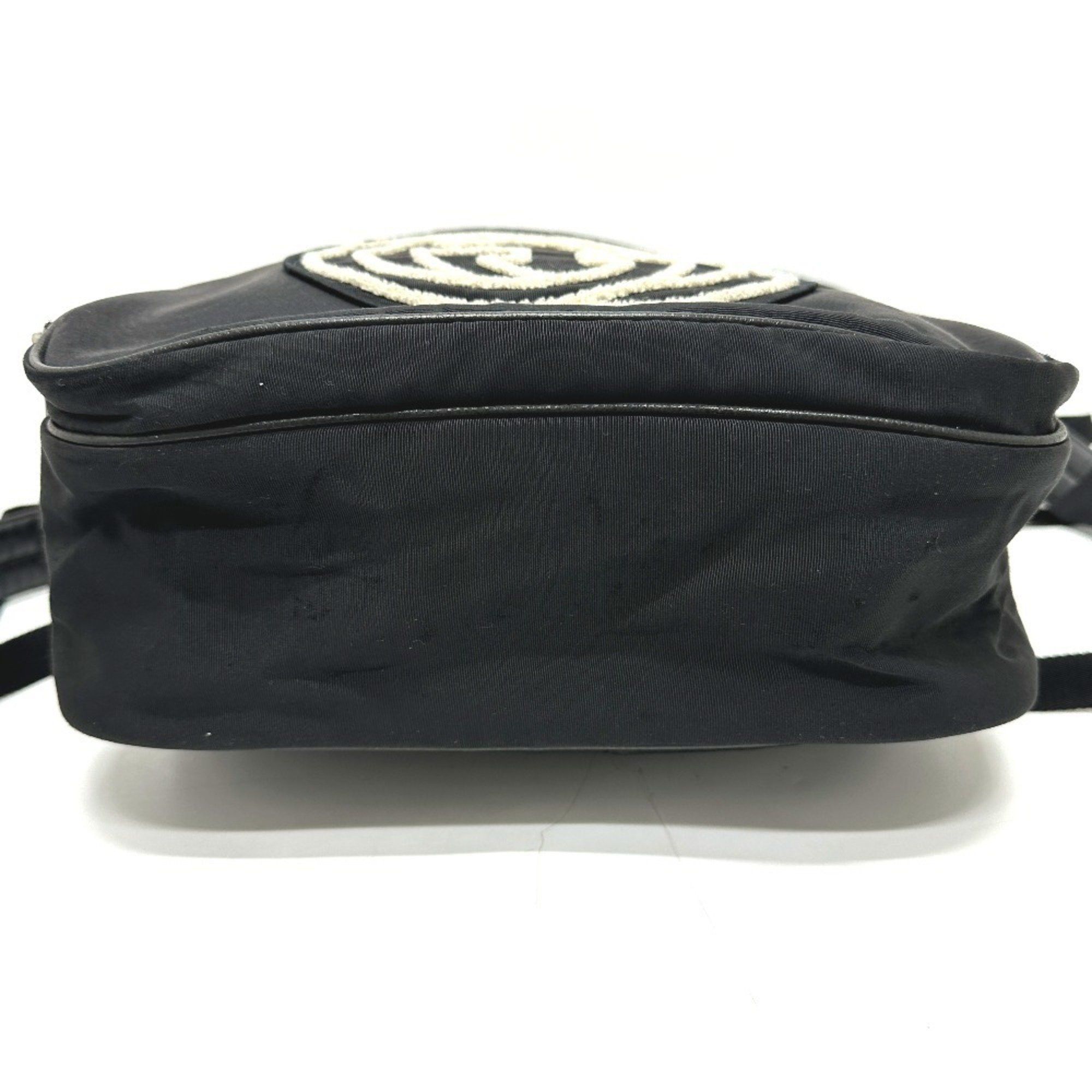 Gucci GUCCI 536724 Sequin Interlocking G Backpack Canvas Men's Black Size ONE SIZE - 9 Thumbnail