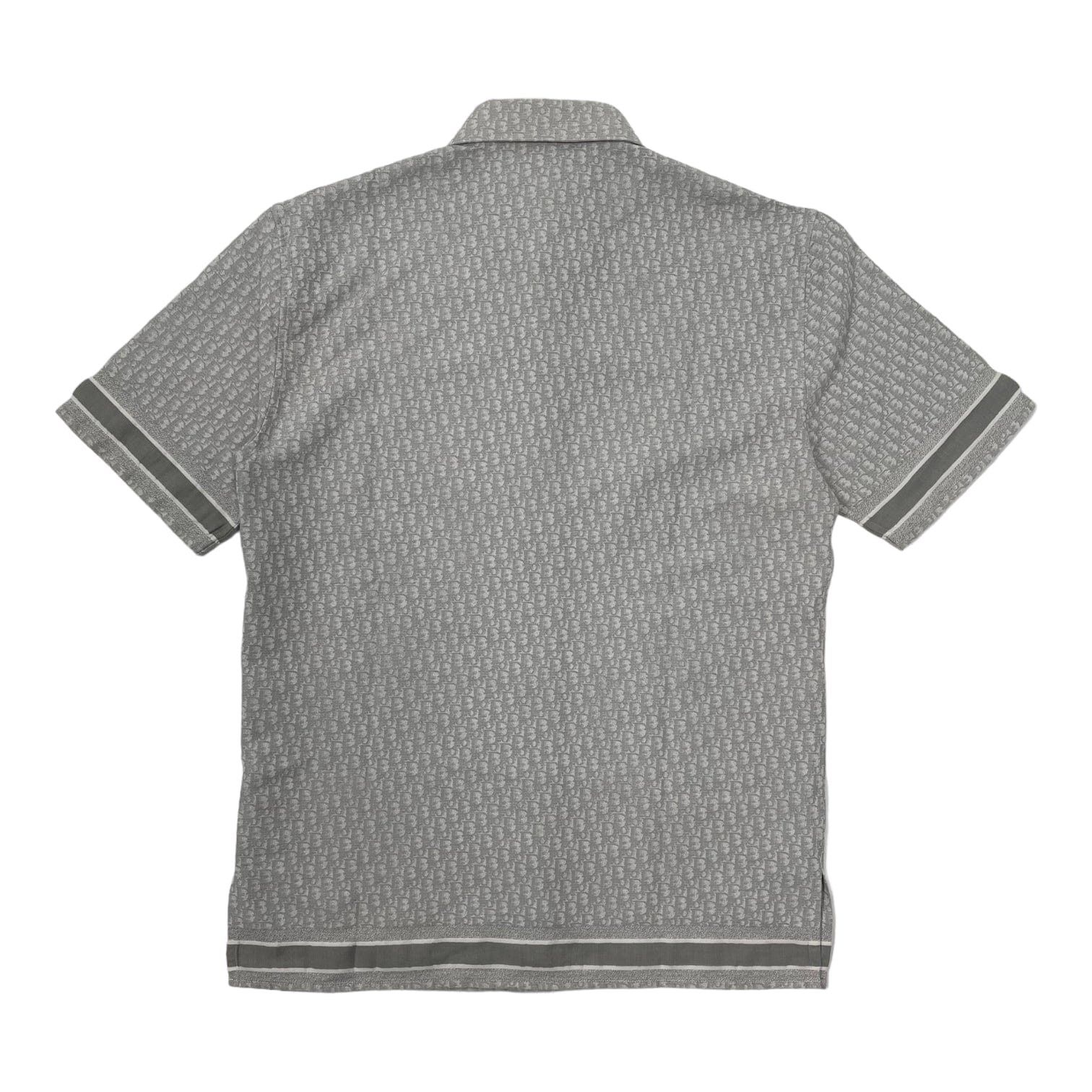 Dior Dior Oblique Short Sleeve Button Up Shirt Grey Beige Size US L / EU 52-54 / 3 - 2 Thumbnail