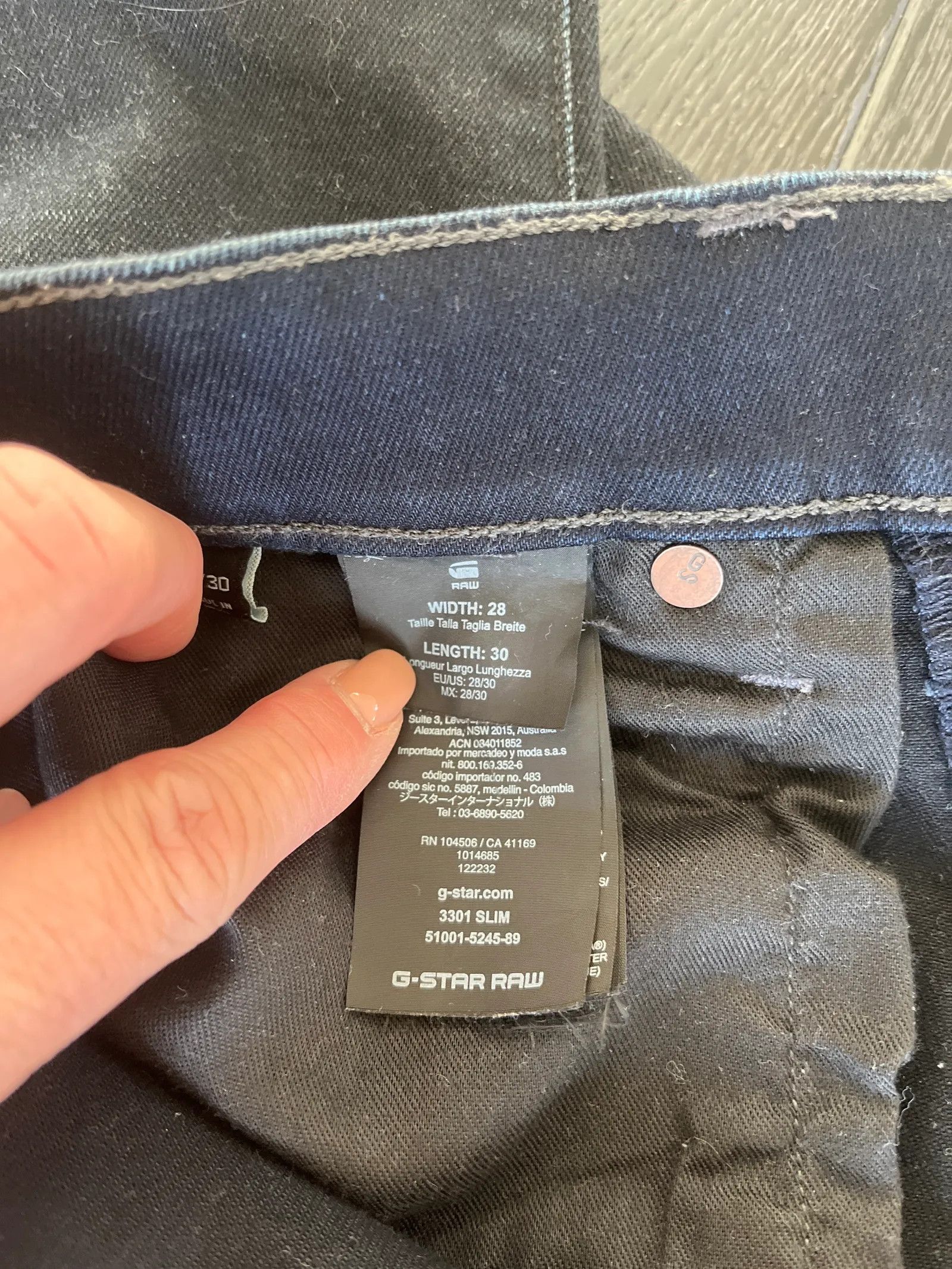 G-Star G STAR RAW 3301/Slim Jeans Size US 28 / EU 44 - 3 Thumbnail