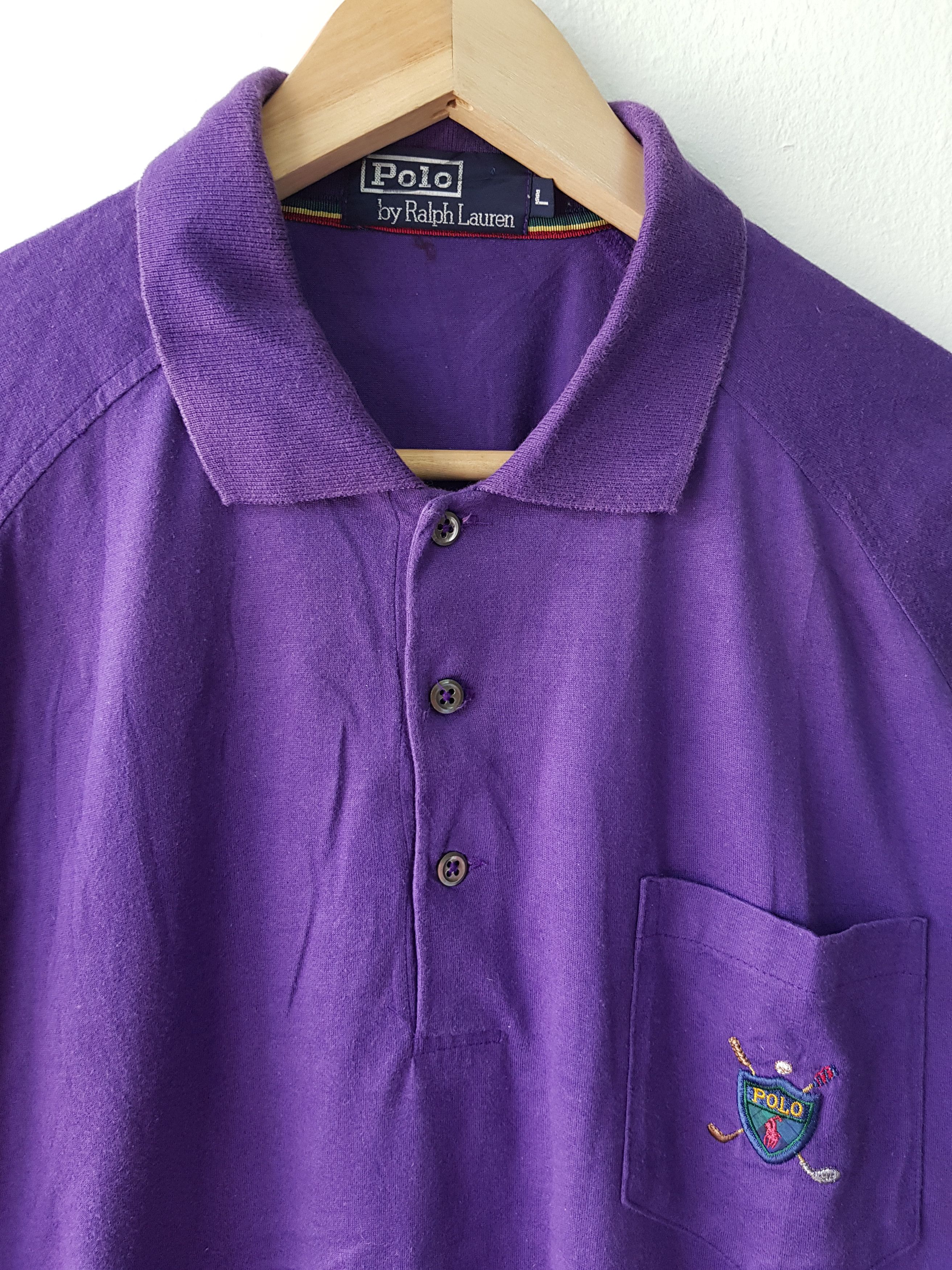 Polo Ralph Lauren Vintage 90s Polo Golf Ralph Lauren Pocket Shirt Size US L / EU 52-54 / 3 - 3 Thumbnail