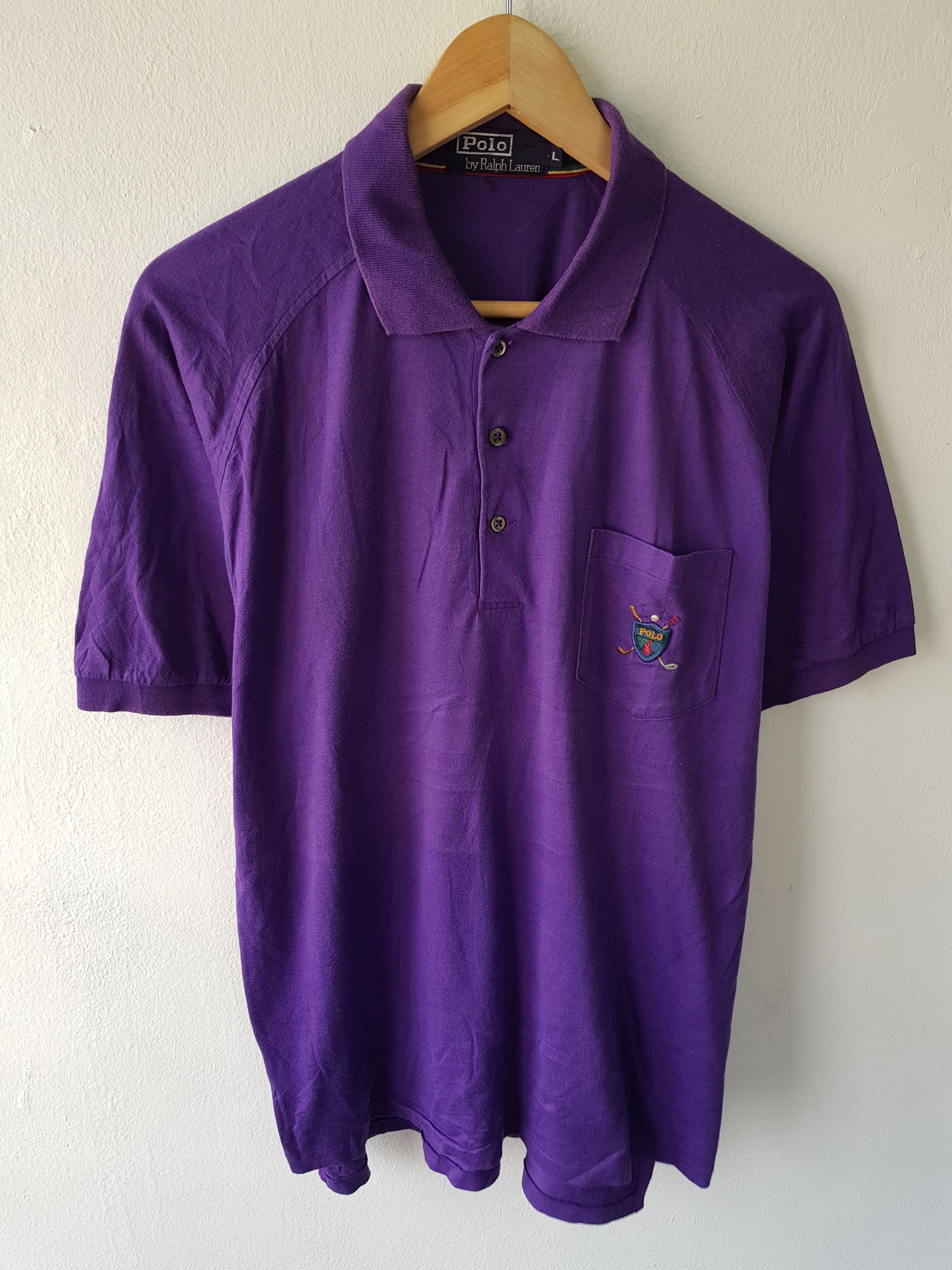 Polo Ralph Lauren Vintage 90s Polo Golf Ralph Lauren Pocket Shirt Size US L / EU 52-54 / 3 - 2 Thumbnail