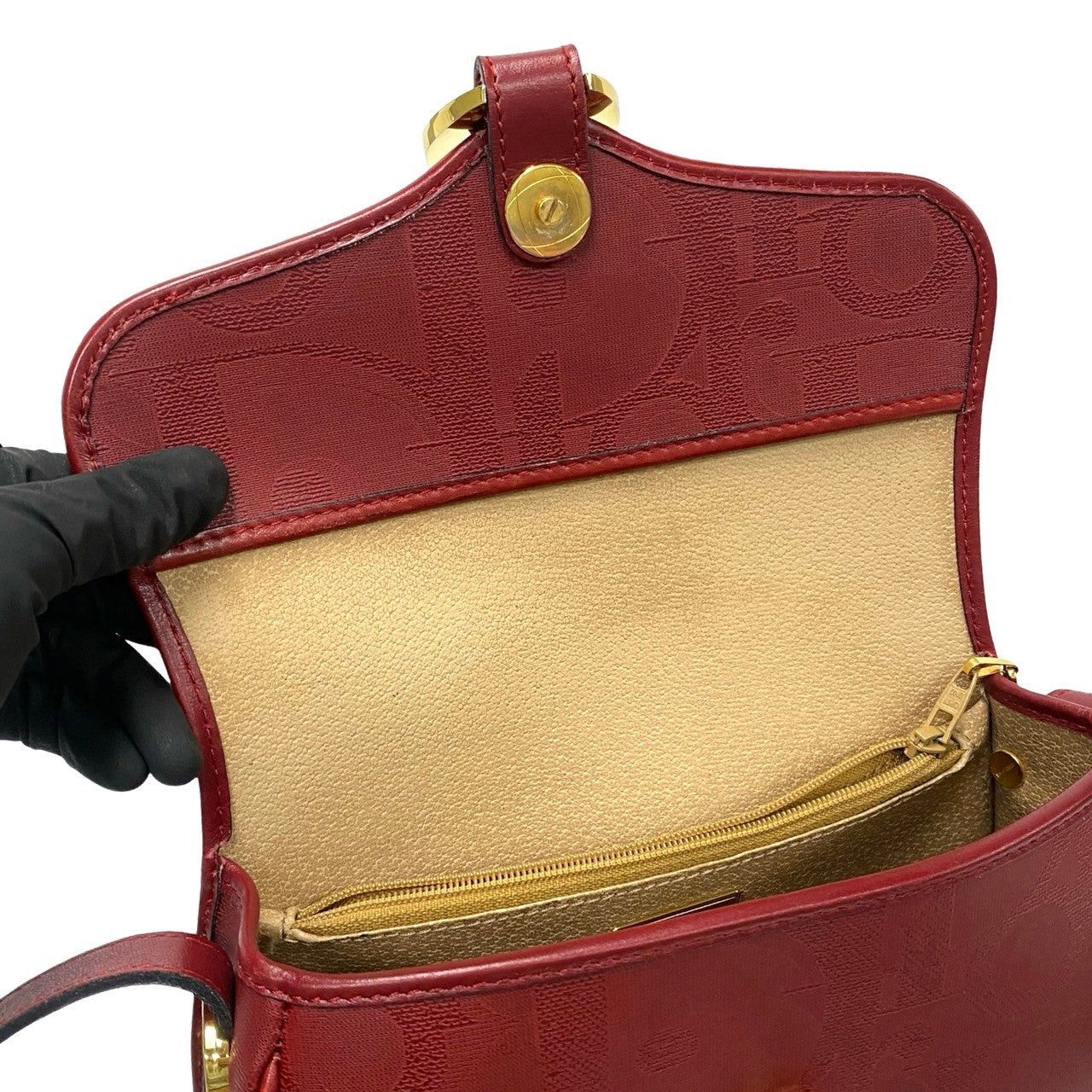 Dior Dior Shoulder Bag Red Leather Size ONE SIZE - 8 Thumbnail