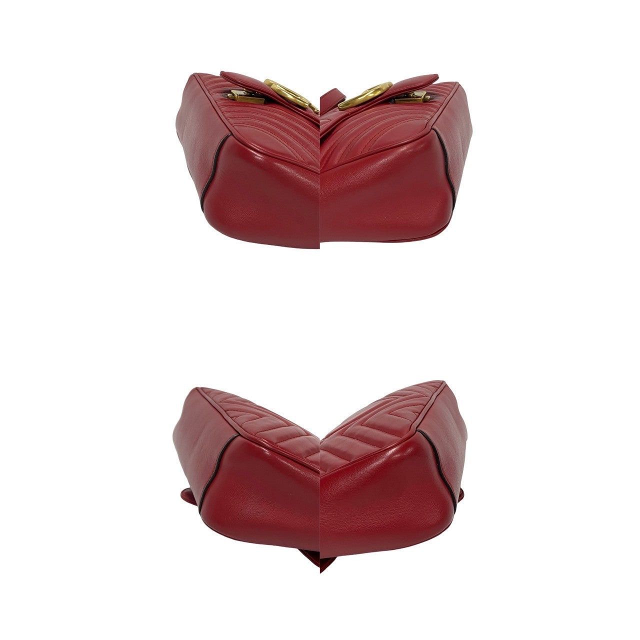 Gucci Gucci Shoulder Bag Red Leather Size ONE SIZE - 7 Thumbnail
