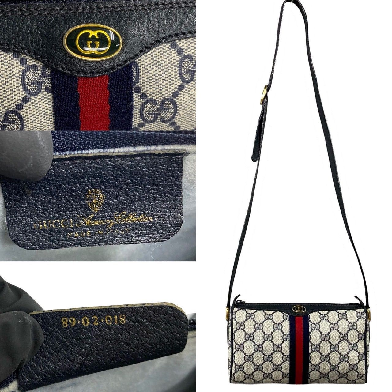 Gucci Gucci Shoulder Bag Navy Leather Size ONE SIZE - 3 Thumbnail