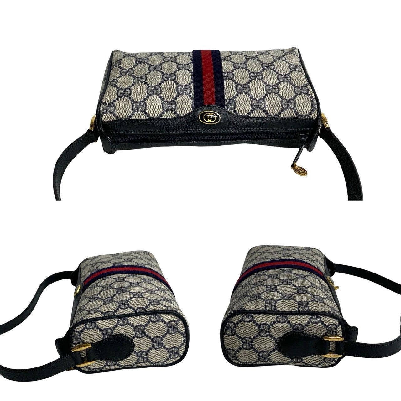 Gucci Gucci Shoulder Bag Navy Leather Size ONE SIZE - 5 Thumbnail
