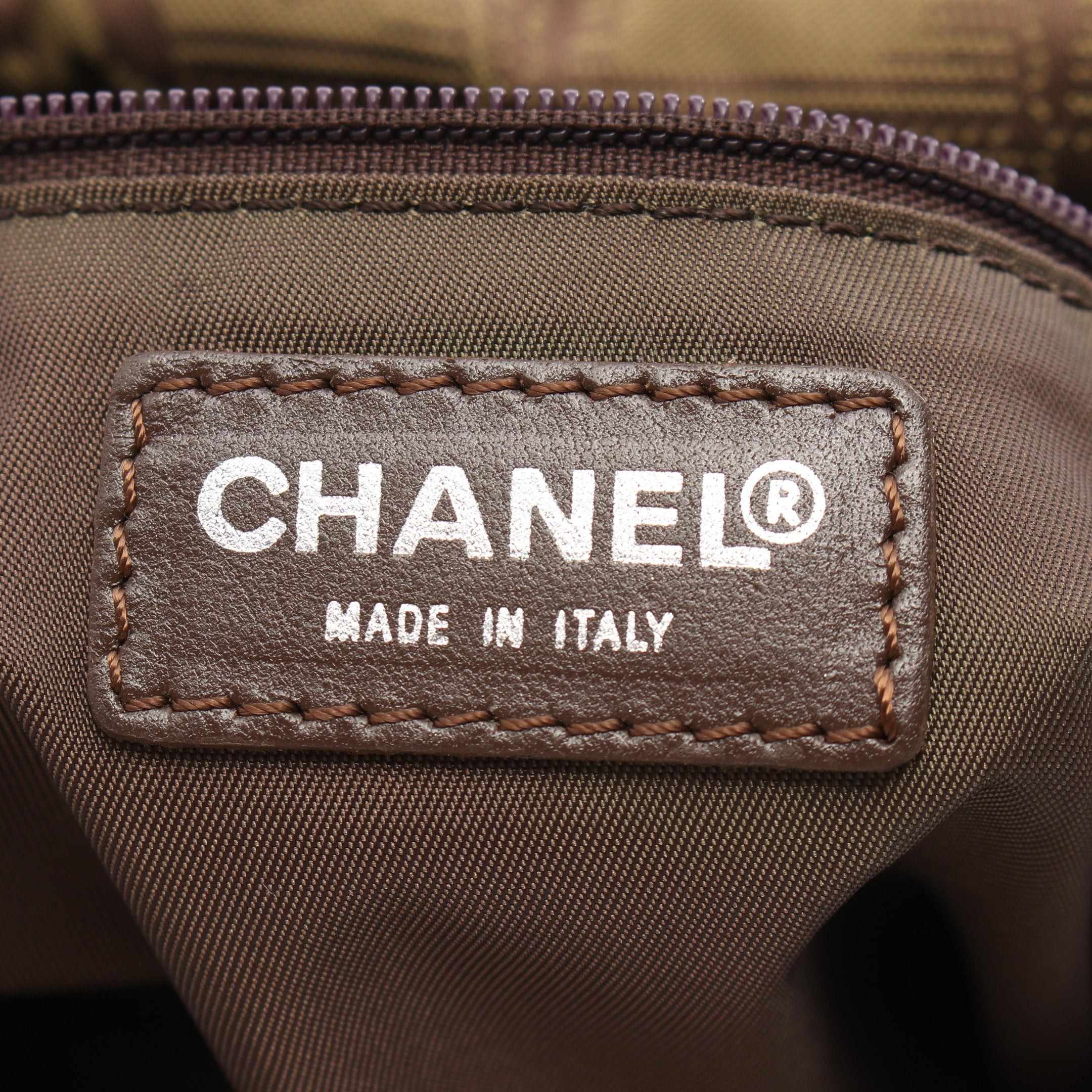 Chanel Chanel New Travel Line Handbag Nylon Canvas Leather Khaki Green Brown Silver Hardware Size ONE SIZE - 4 Thumbnail