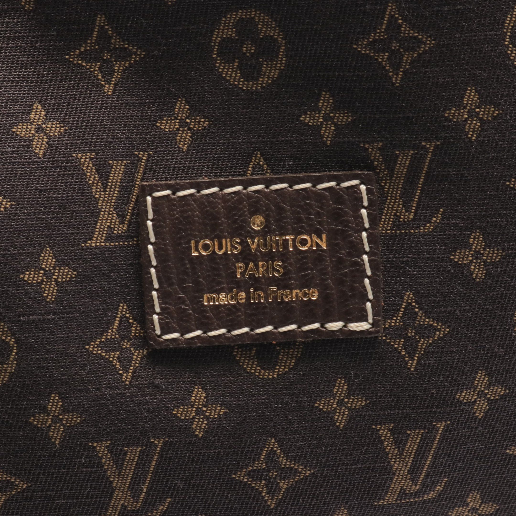 Louis Vuitton Louis Vuitton Saumur Monogram Mini Run Ebene Shoulder Bag Canvas Leather Dark Brown Size ONE SIZE - 5 Thumbnail