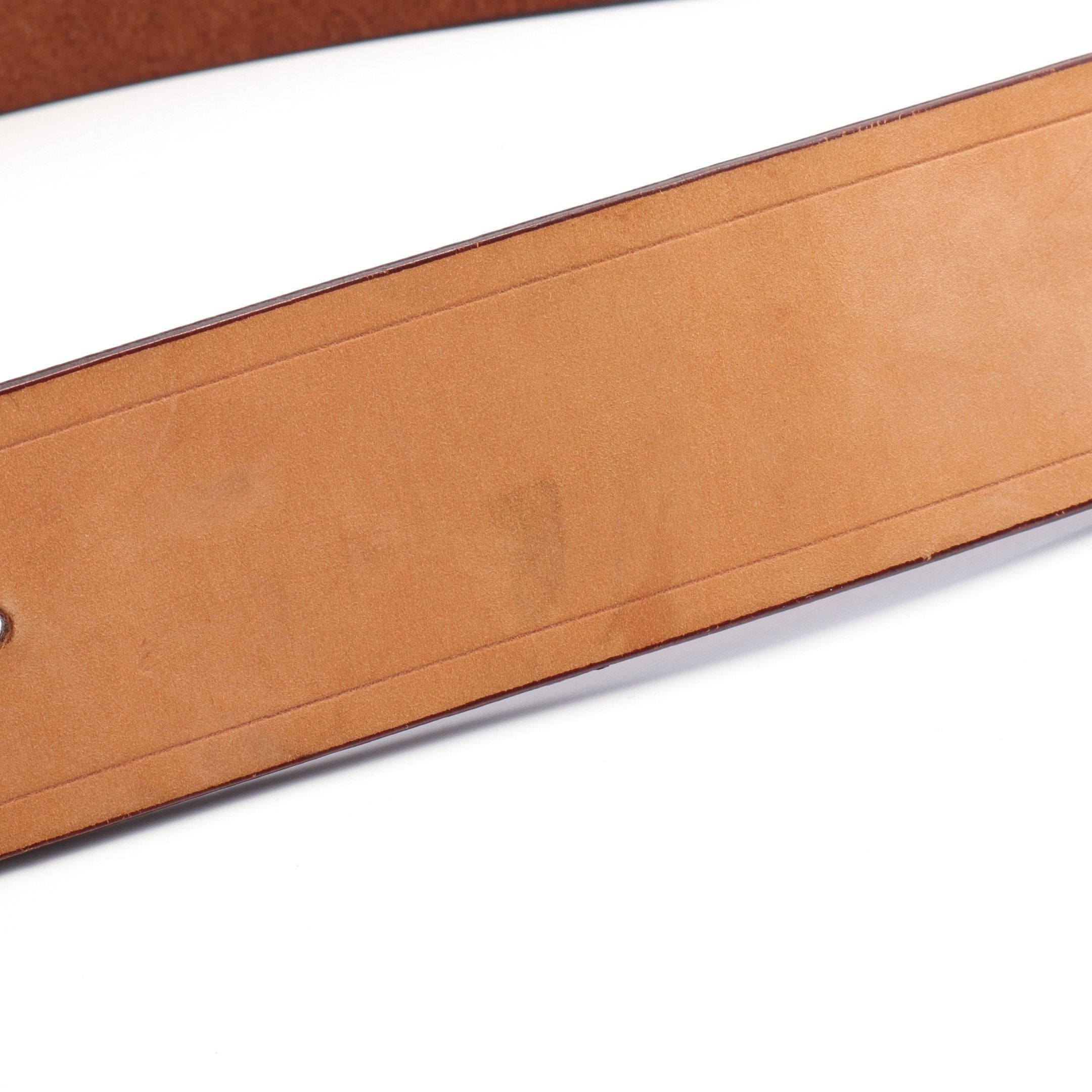 Gucci Gucci Interlocking G Belt Leather Light Brown Silver Hardware Size ONE SIZE - 6 Thumbnail