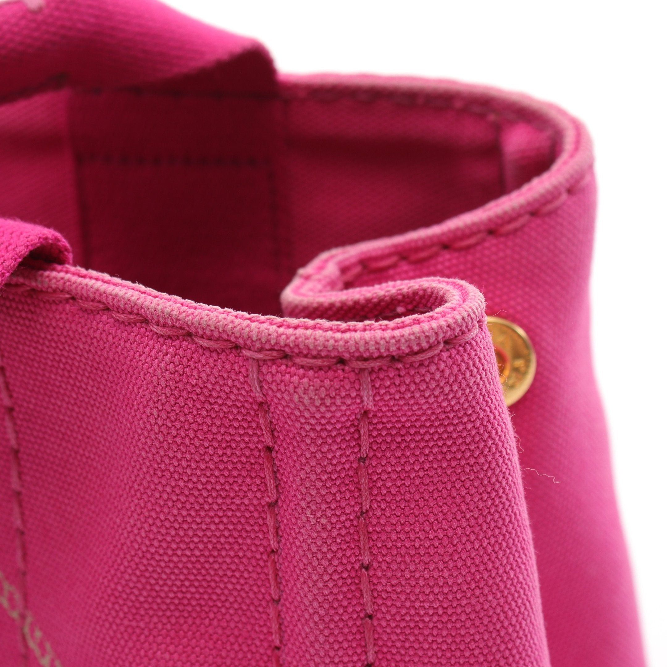 Prada Prada Canapa Kanapa Handbag Tote Bag Canvas Pink Size ONE SIZE - 8 Thumbnail