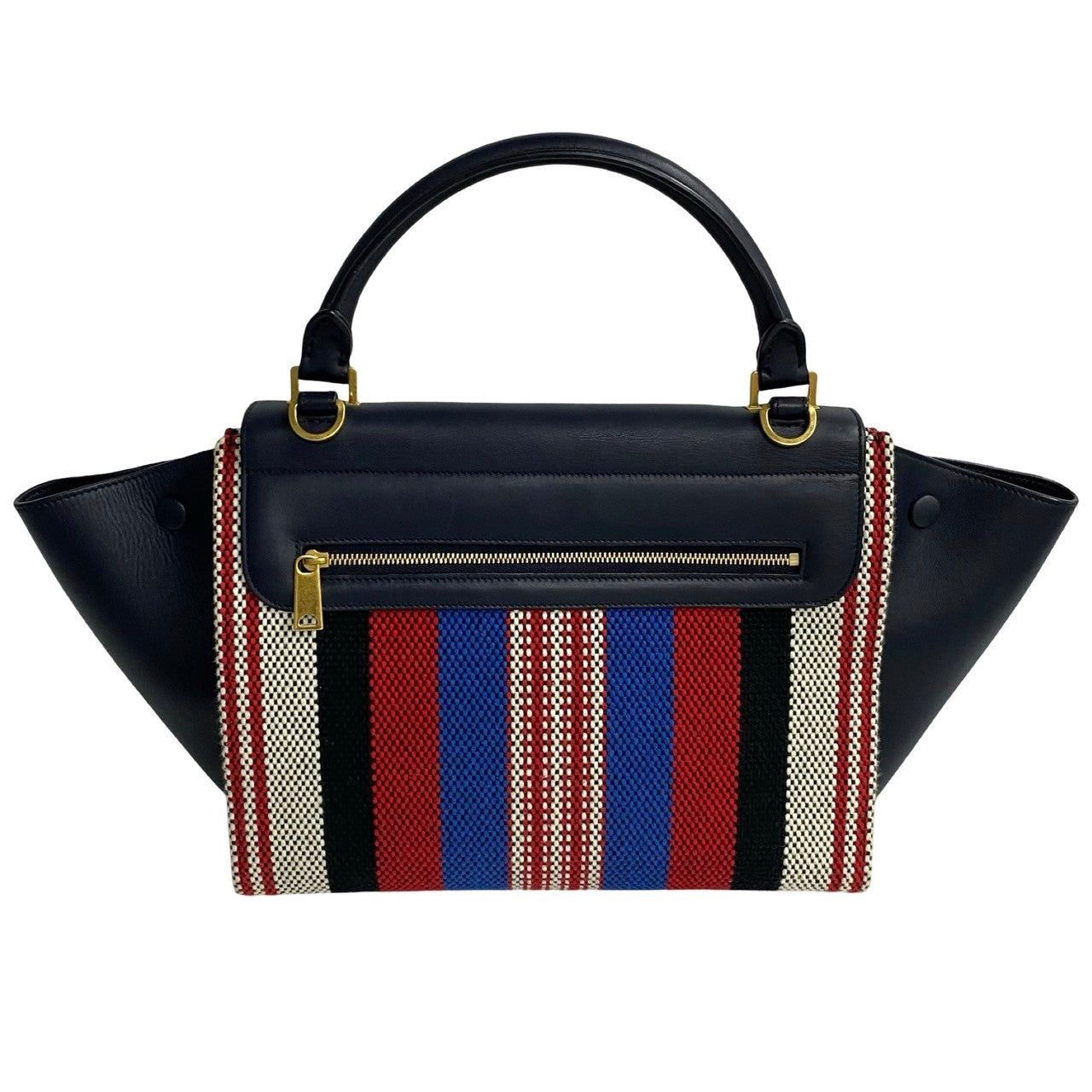 Celine Celine Shoulder Bag Navy Canvas Size ONE SIZE - 3 Thumbnail
