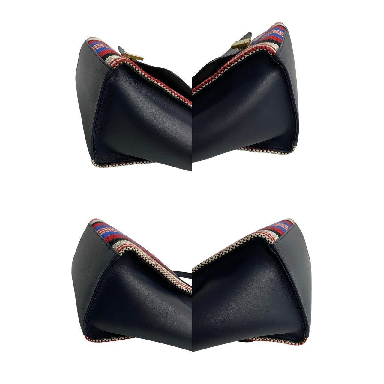 Celine Celine Shoulder Bag Navy Canvas Size ONE SIZE - 6 Thumbnail