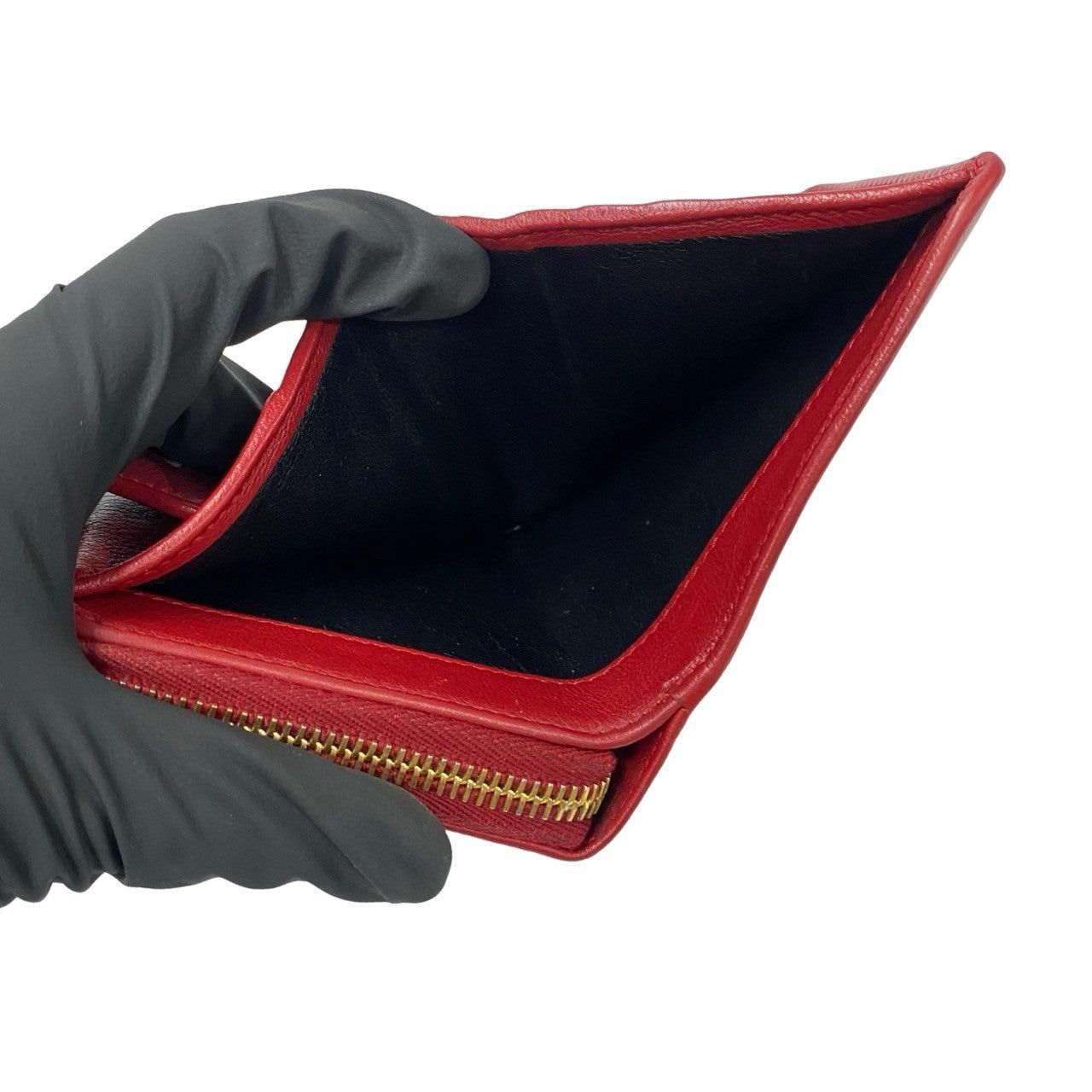 Yves Saint Laurent Yves Saint Laurent Wallet Red Leather Size ONE SIZE - 7 Thumbnail