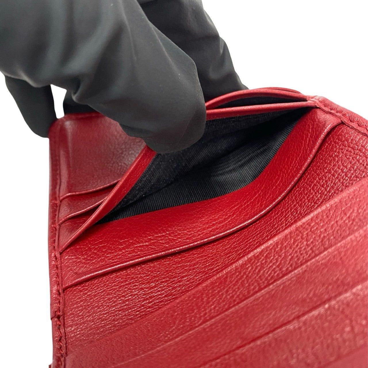 Yves Saint Laurent Yves Saint Laurent Wallet Red Leather Size ONE SIZE - 8 Thumbnail