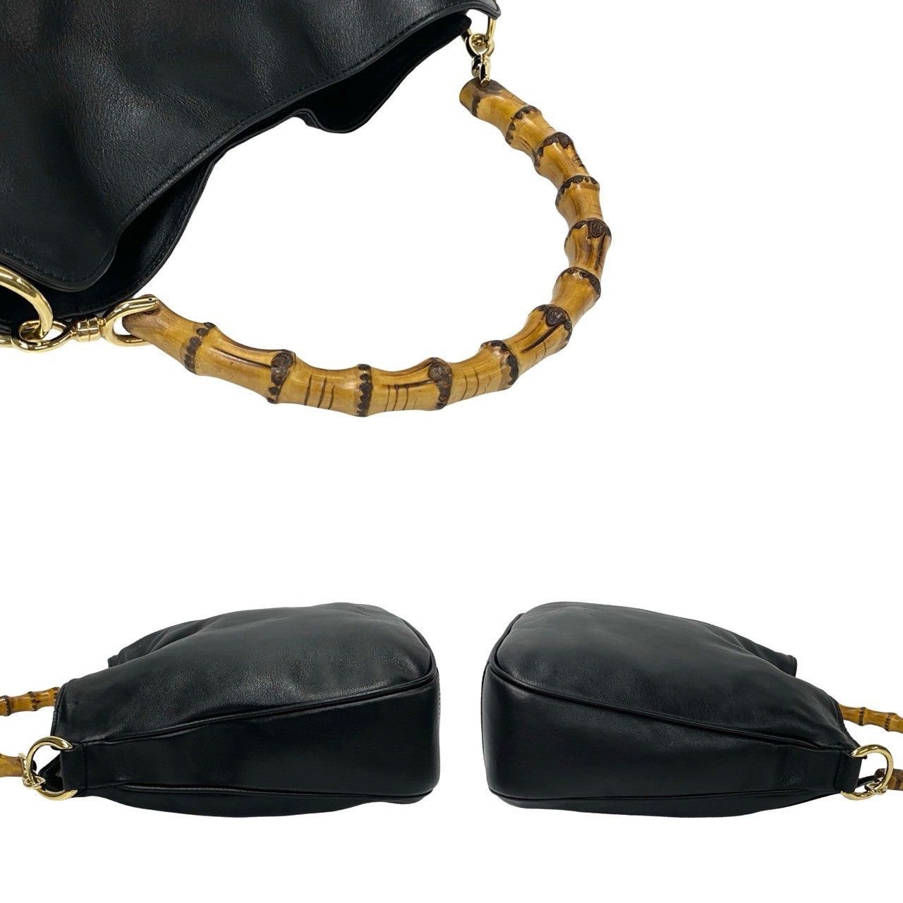 Gucci Gucci Shoulder Bag Black Leather Size ONE SIZE - 5 Thumbnail