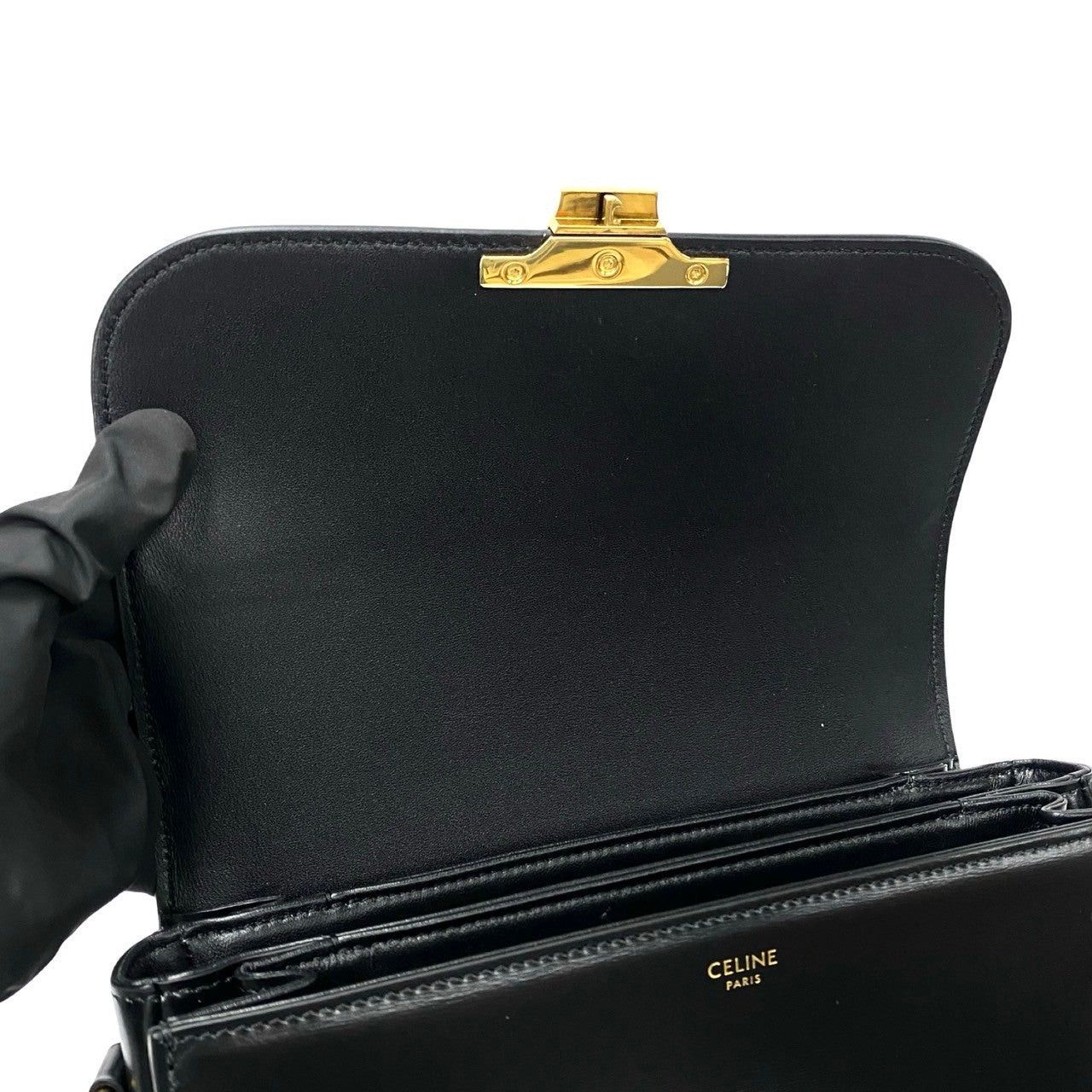 Celine Celine Shoulder Bag Black Leather Size ONE SIZE - 7 Thumbnail