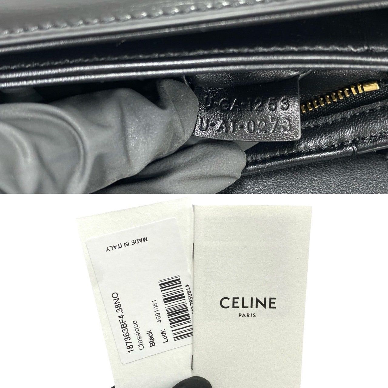 Celine Celine Shoulder Bag Black Leather Size ONE SIZE - 9 Thumbnail