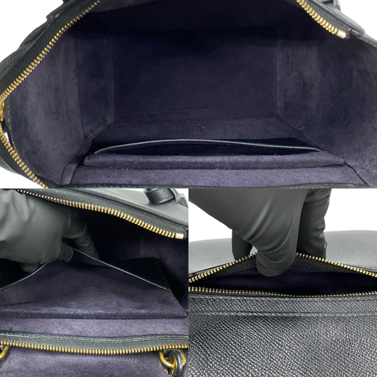 Celine Celine Shoulder Bag Black Leather Size ONE SIZE - 8 Thumbnail