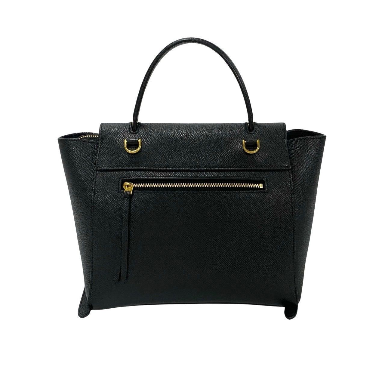 Celine Celine Shoulder Bag Black Leather Size ONE SIZE - 4 Thumbnail