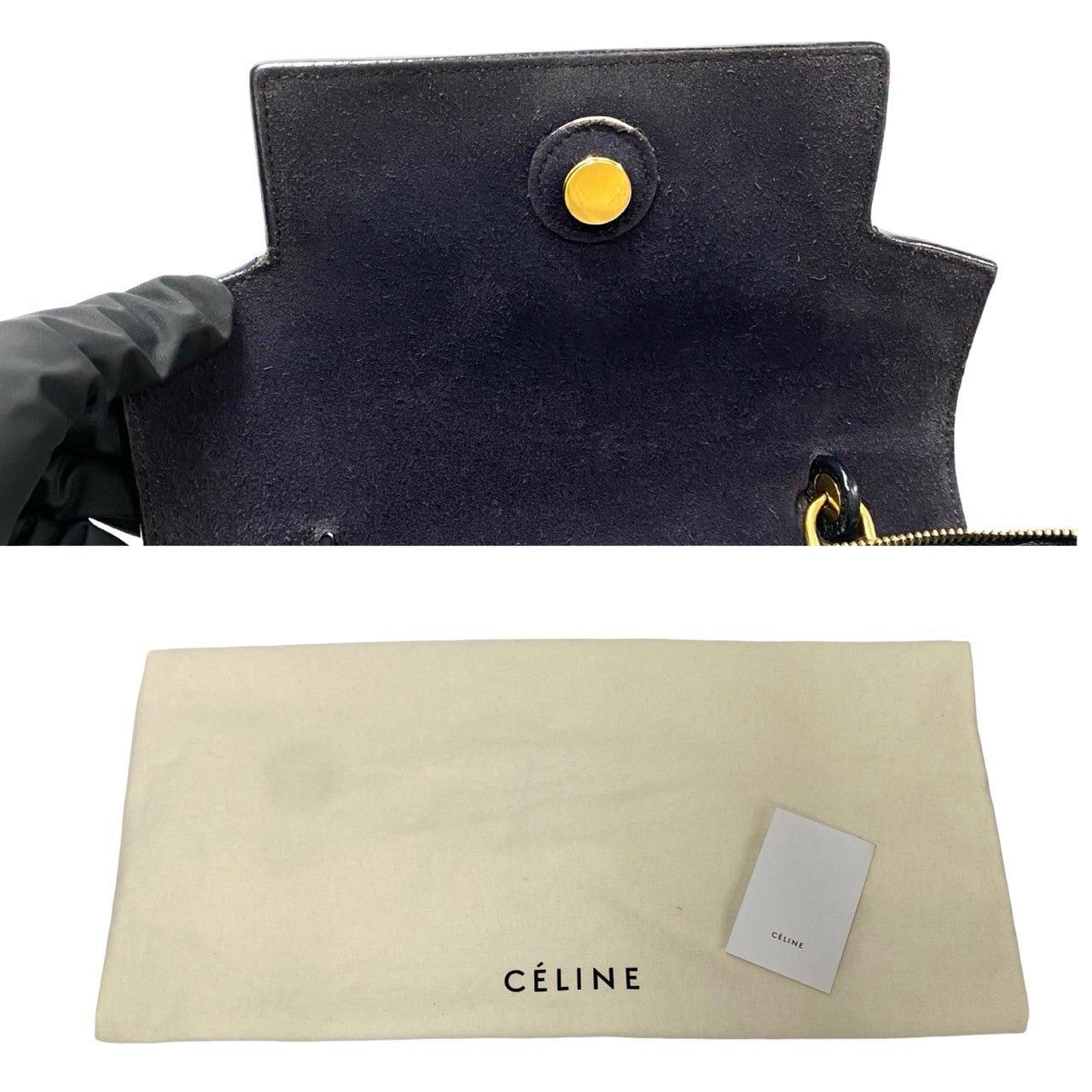 Celine Celine Shoulder Bag Black Leather Size ONE SIZE - 9 Thumbnail