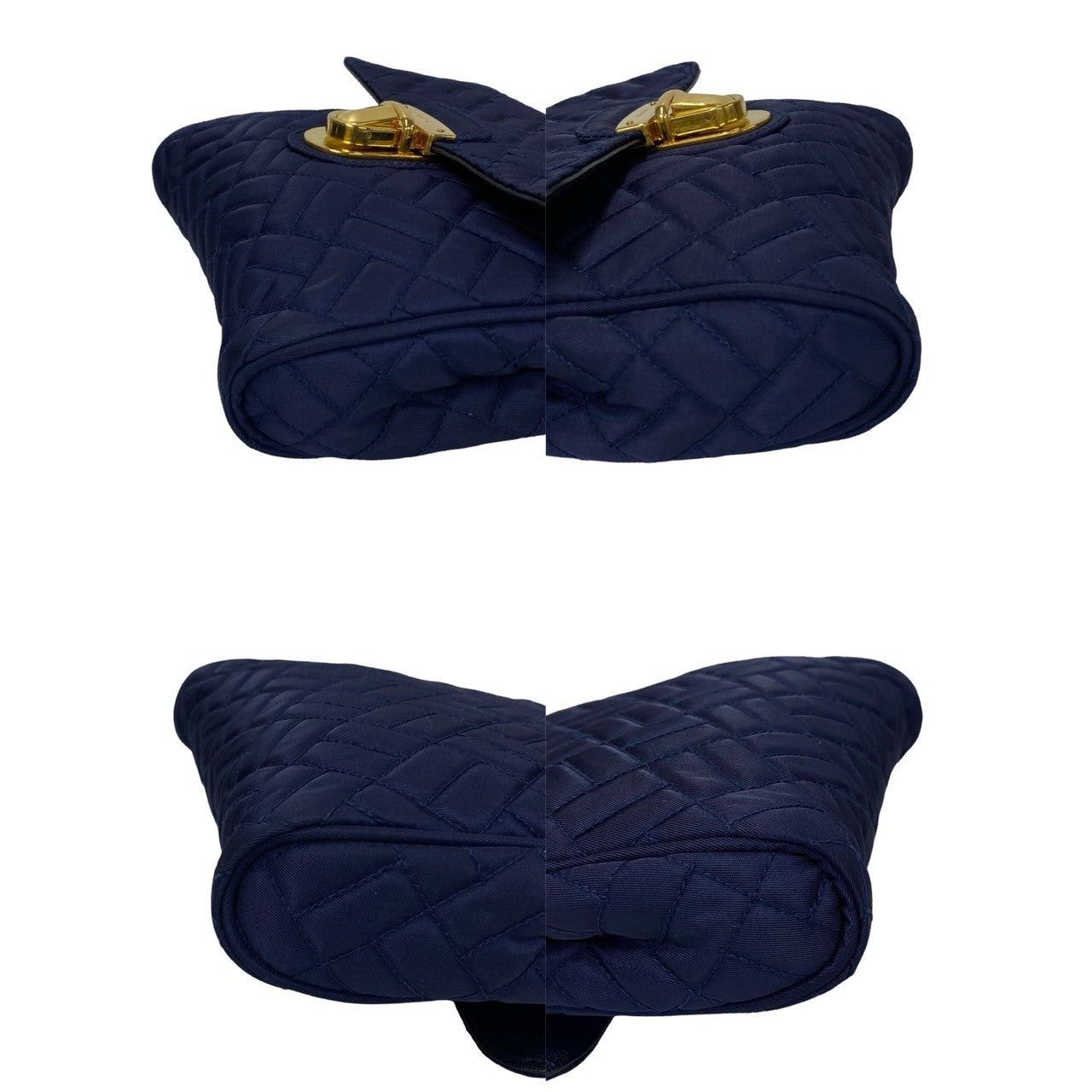 Prada Prada Shoulder Bag Navy Nylon Size ONE SIZE - 7 Thumbnail