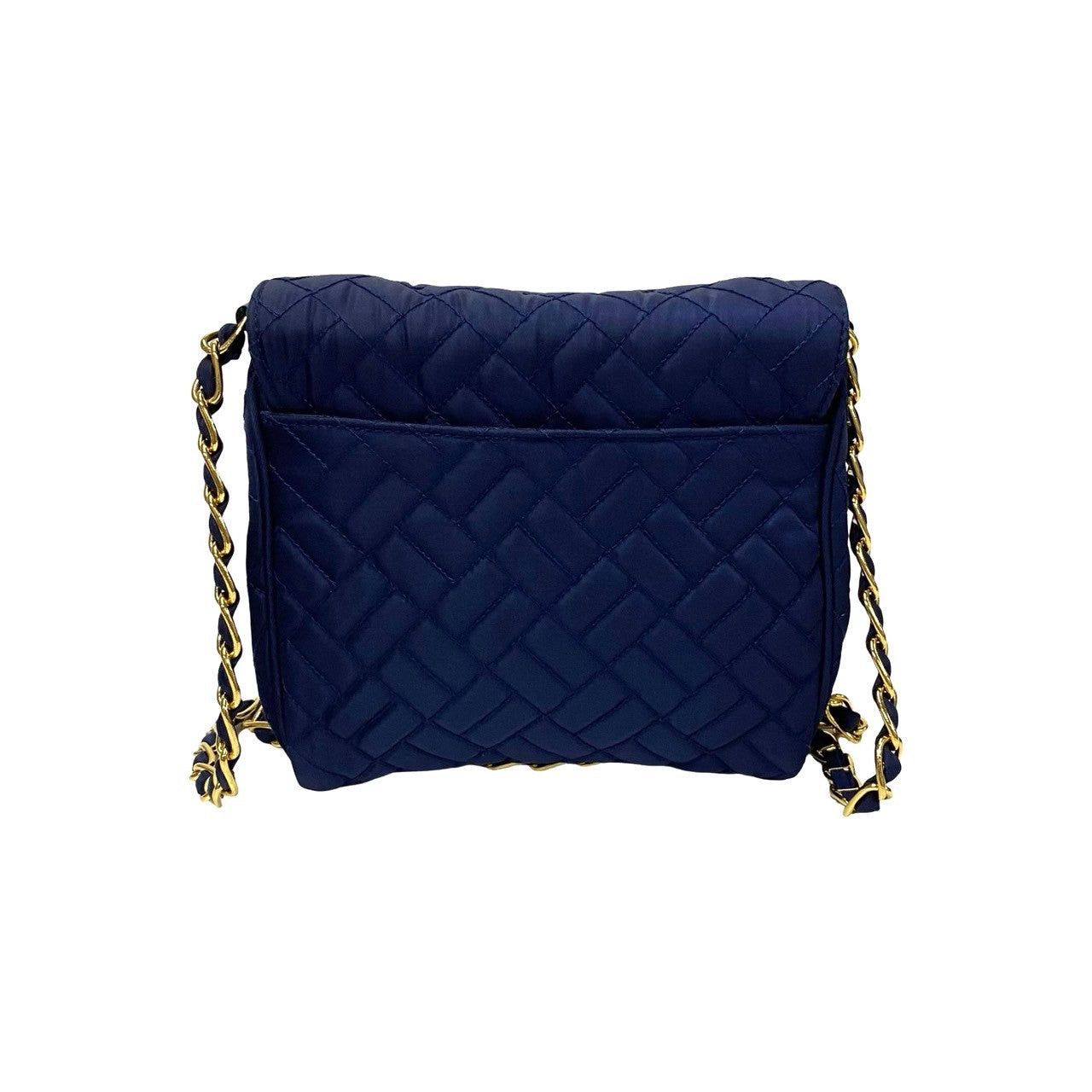 Prada Prada Shoulder Bag Navy Nylon Size ONE SIZE - 4 Thumbnail