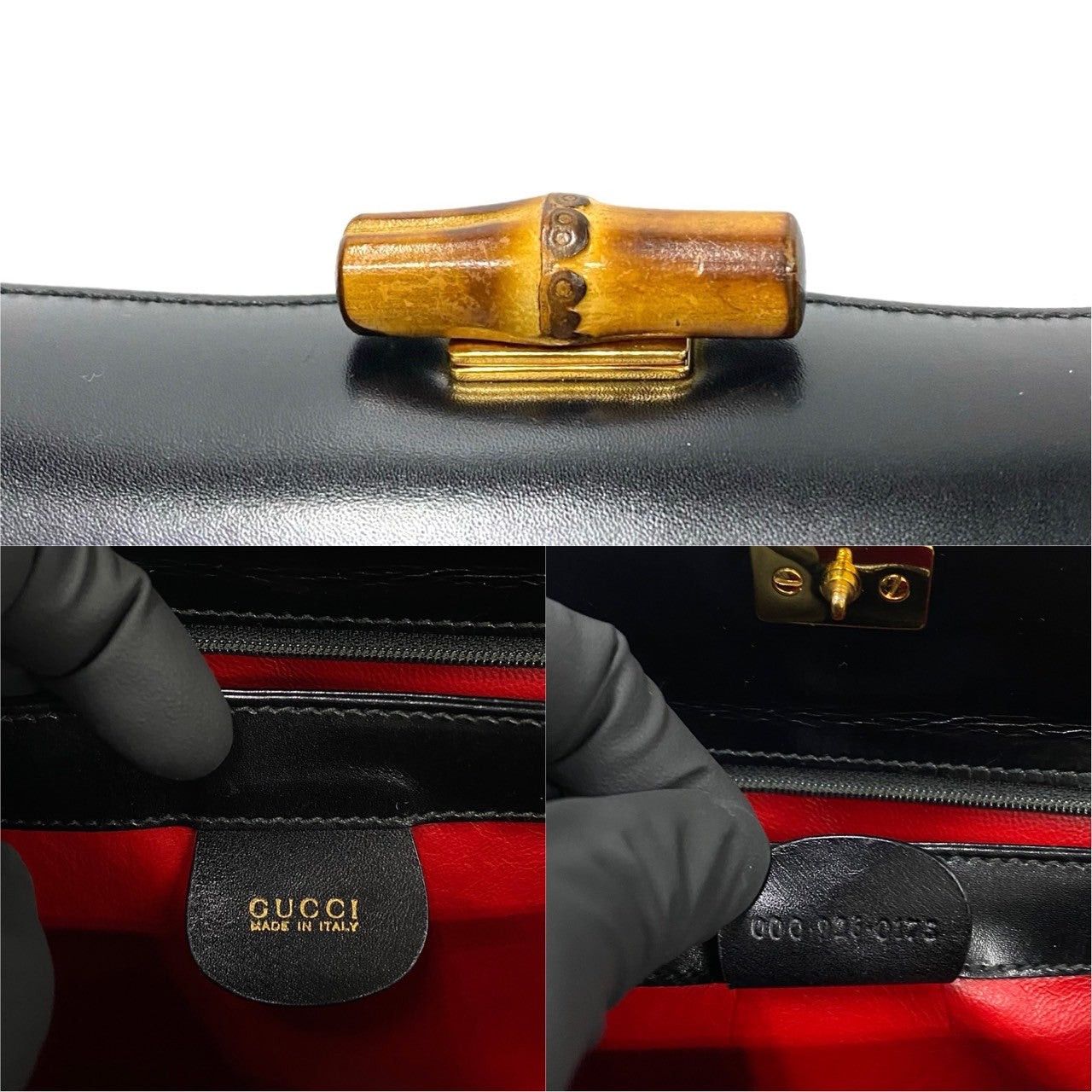 Gucci Gucci Handbag Black Vitello Size ONE SIZE - 3 Thumbnail