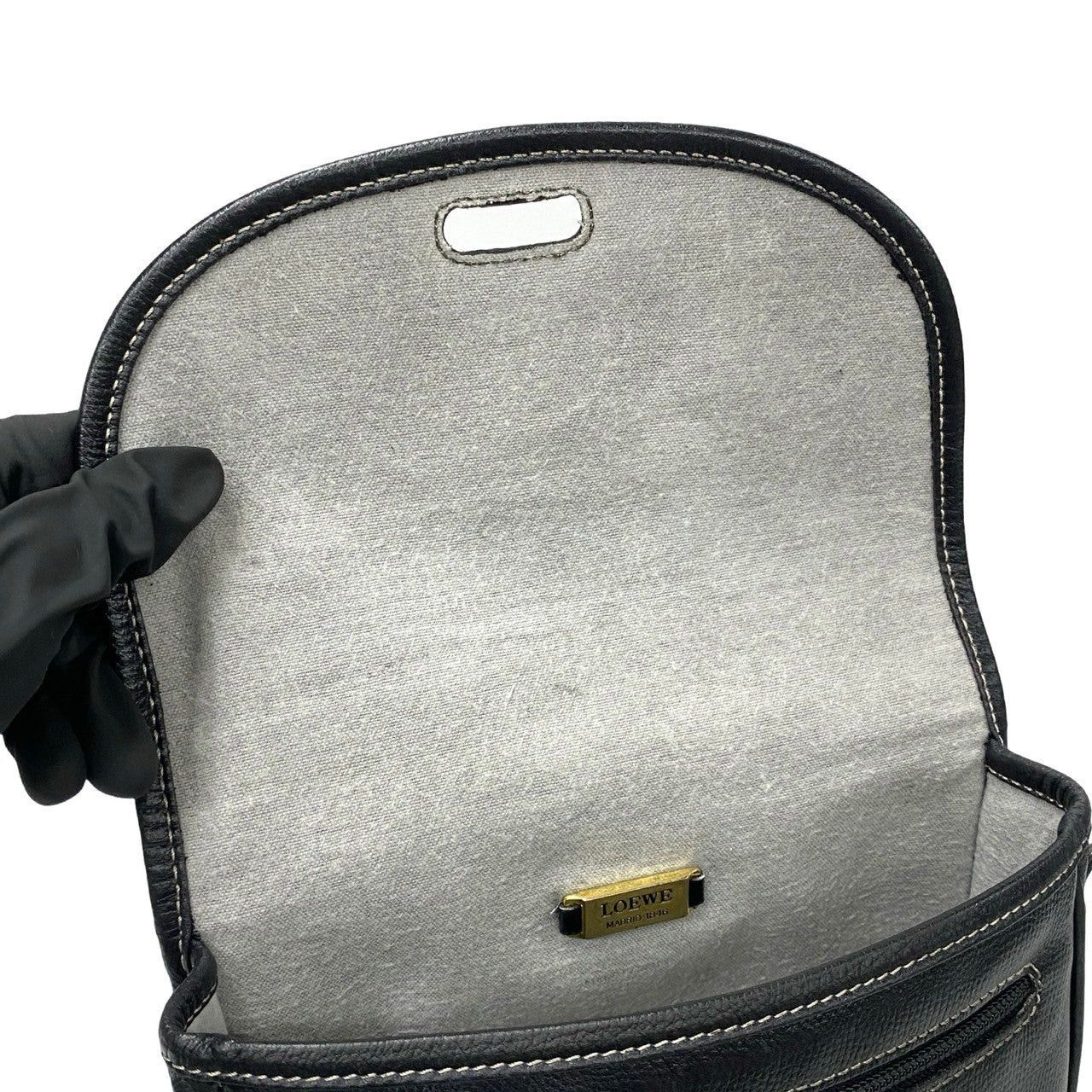 Loewe Loewe Shoulder Bag Black Leather Size ONE SIZE - 8 Thumbnail
