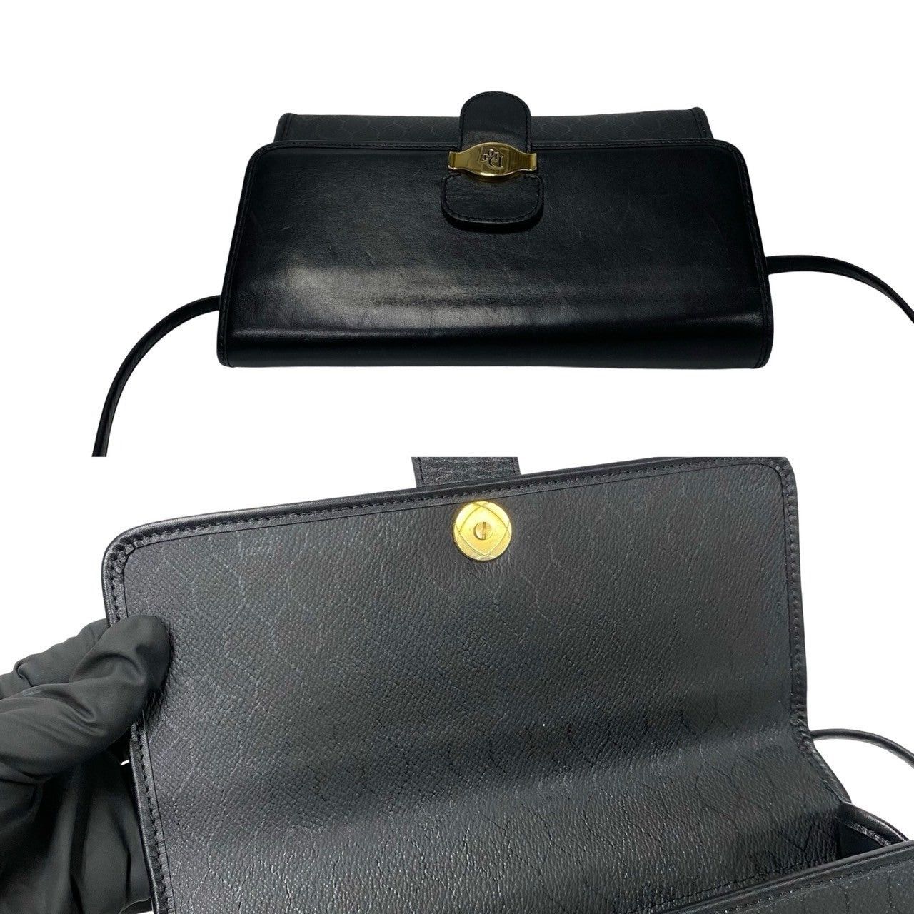 Dior Dior Shoulder Bag Black Leather Size ONE SIZE - 8 Thumbnail
