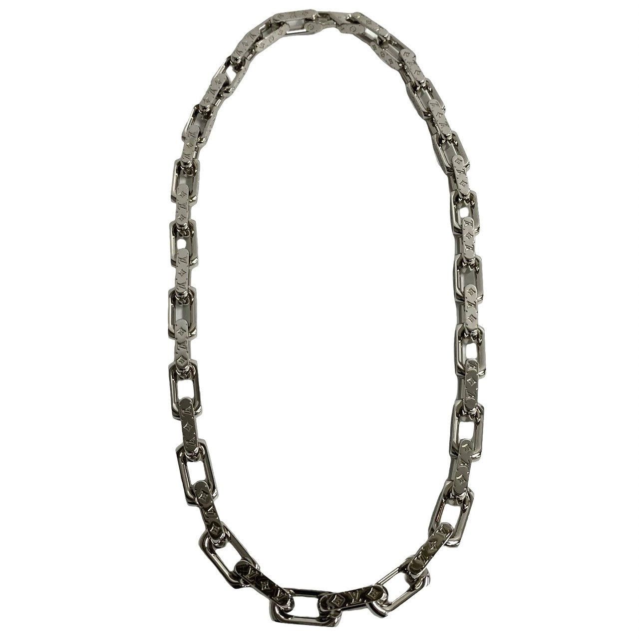 Louis Vuitton Louis Vuitton Necklace Silver Metal Size ONE SIZE - 4 Thumbnail