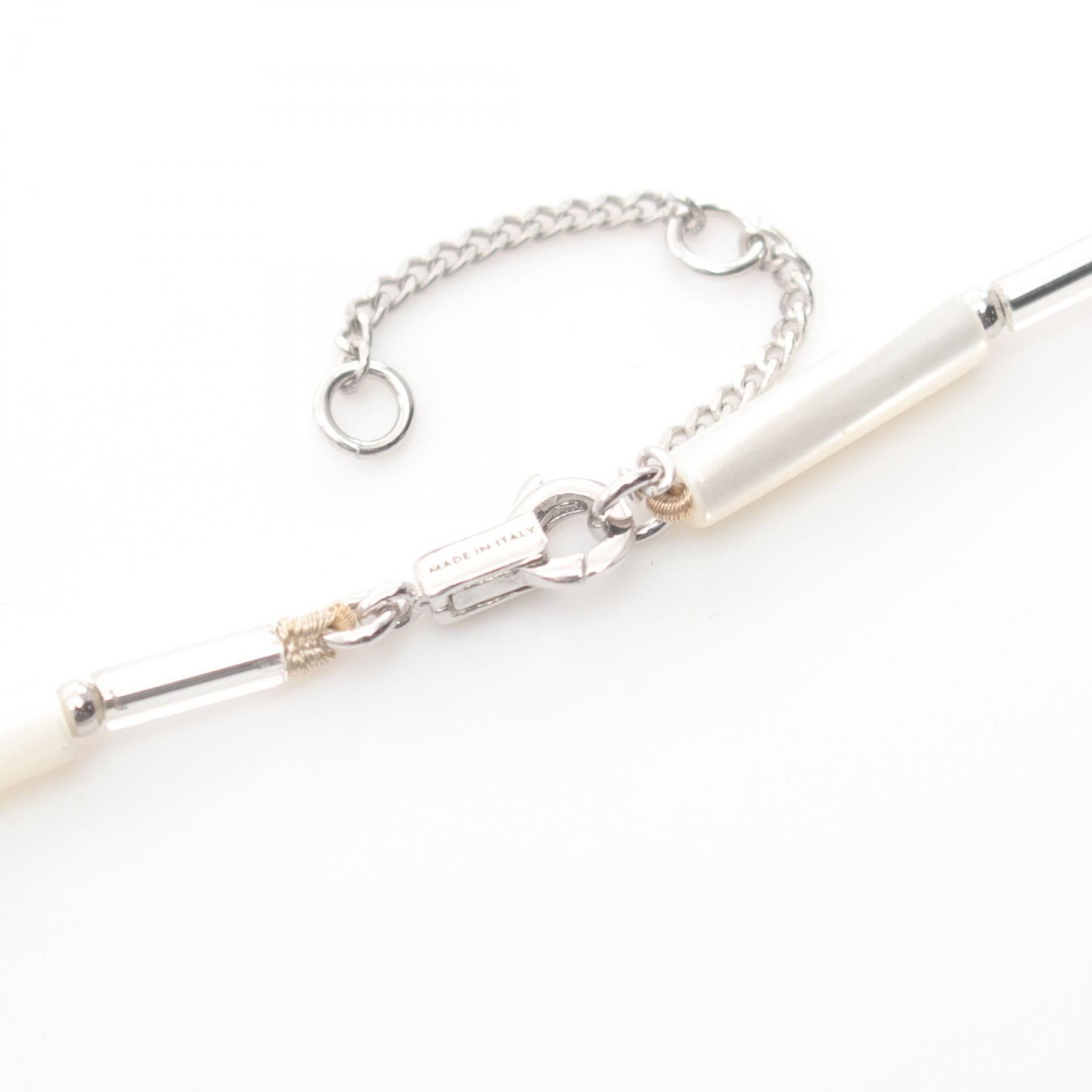 Celine Celine Monochrome Surf Necklace Stainless Steel Silver Black White Size ONE SIZE - 3 Thumbnail