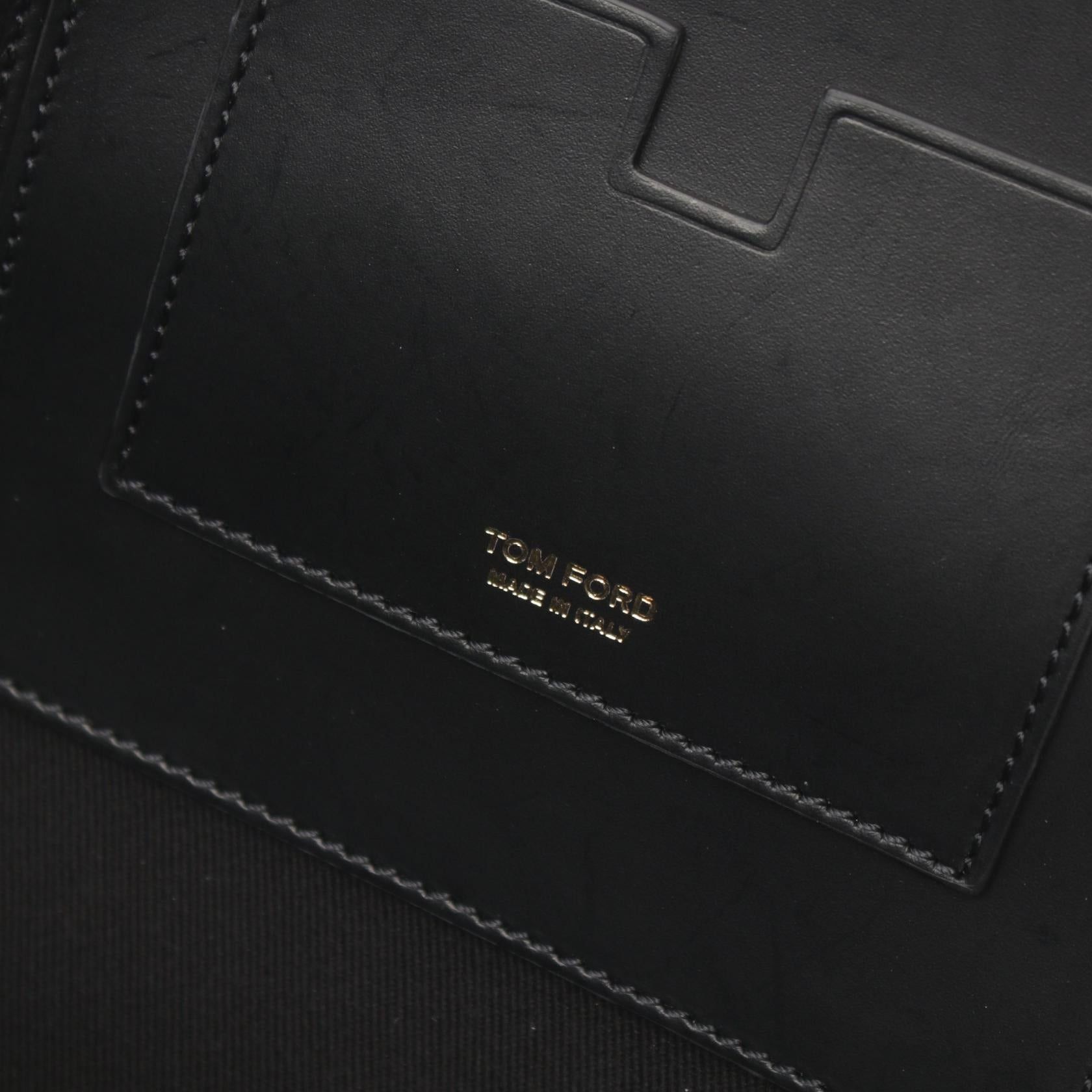 Tom Ford Tom Ford Clutch Bag Leather Black Size ONE SIZE - 4 Thumbnail