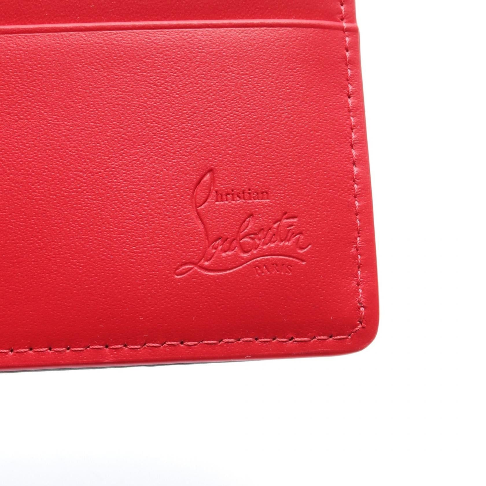 Christian Louboutin Christian Louboutin Bi-Fold Wallet Canvas Leather Black Size ONE SIZE - 4 Thumbnail