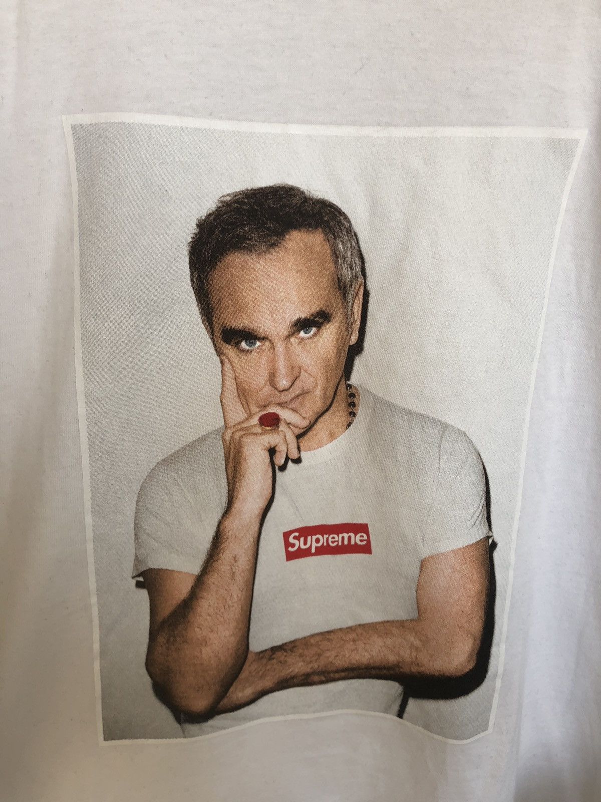 Supreme Morrissey Tee White Size US L / EU 52-54 / 3 - 2 Thumbnail