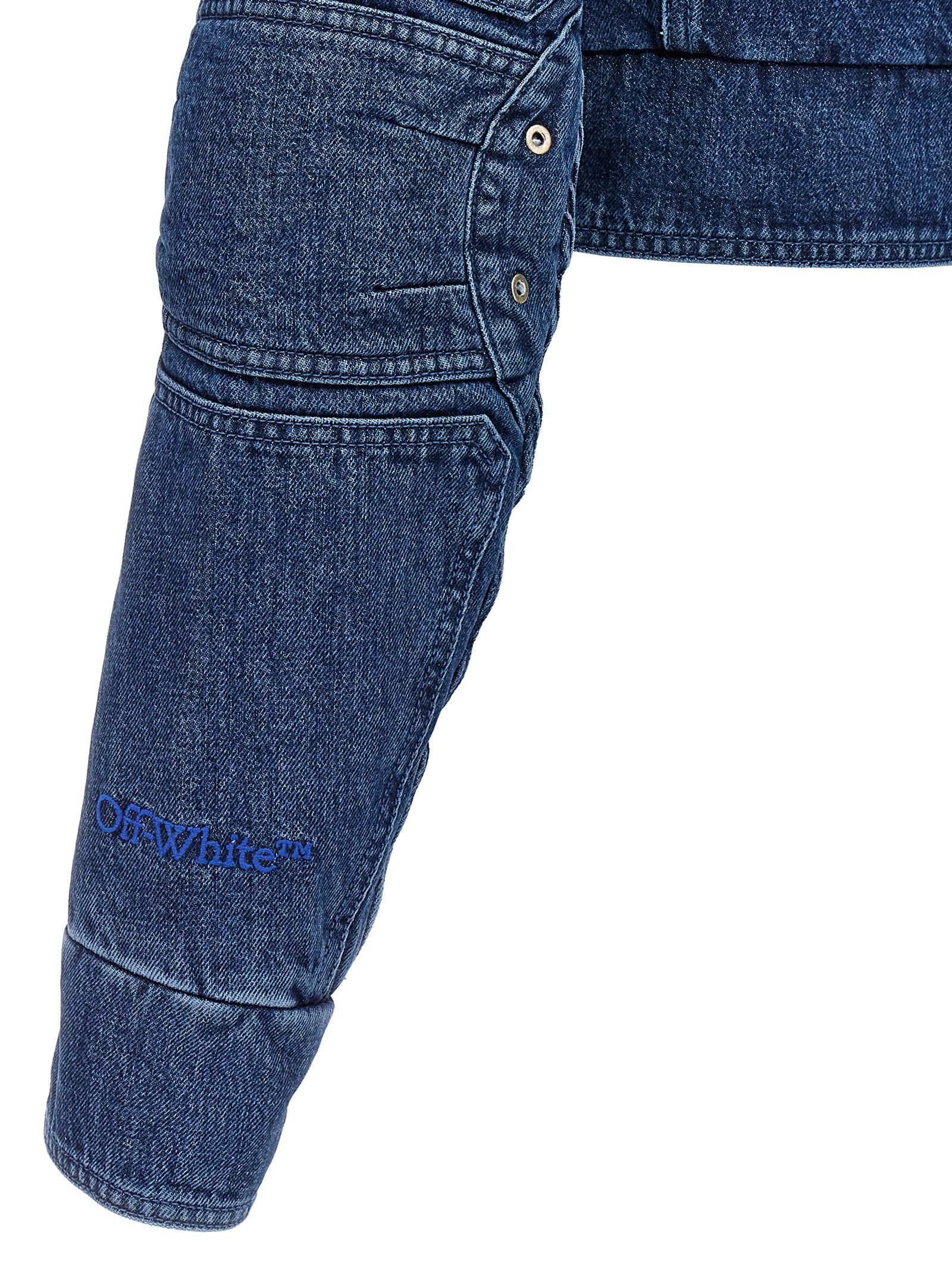 Off-White 'Motorcycle' Denim Jacket Size XS / US 0-2 / IT 36-38 - 4 Thumbnail