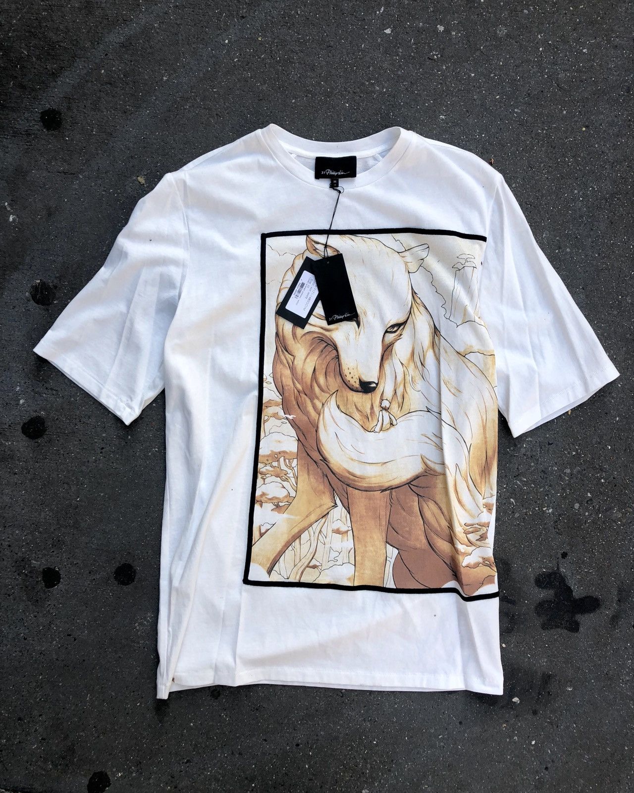 3.1 Phillip Lim Phillip Lim Fox Patch Graphic Tee Size US M / EU 48-50 / 2 - 1 Thumbnail