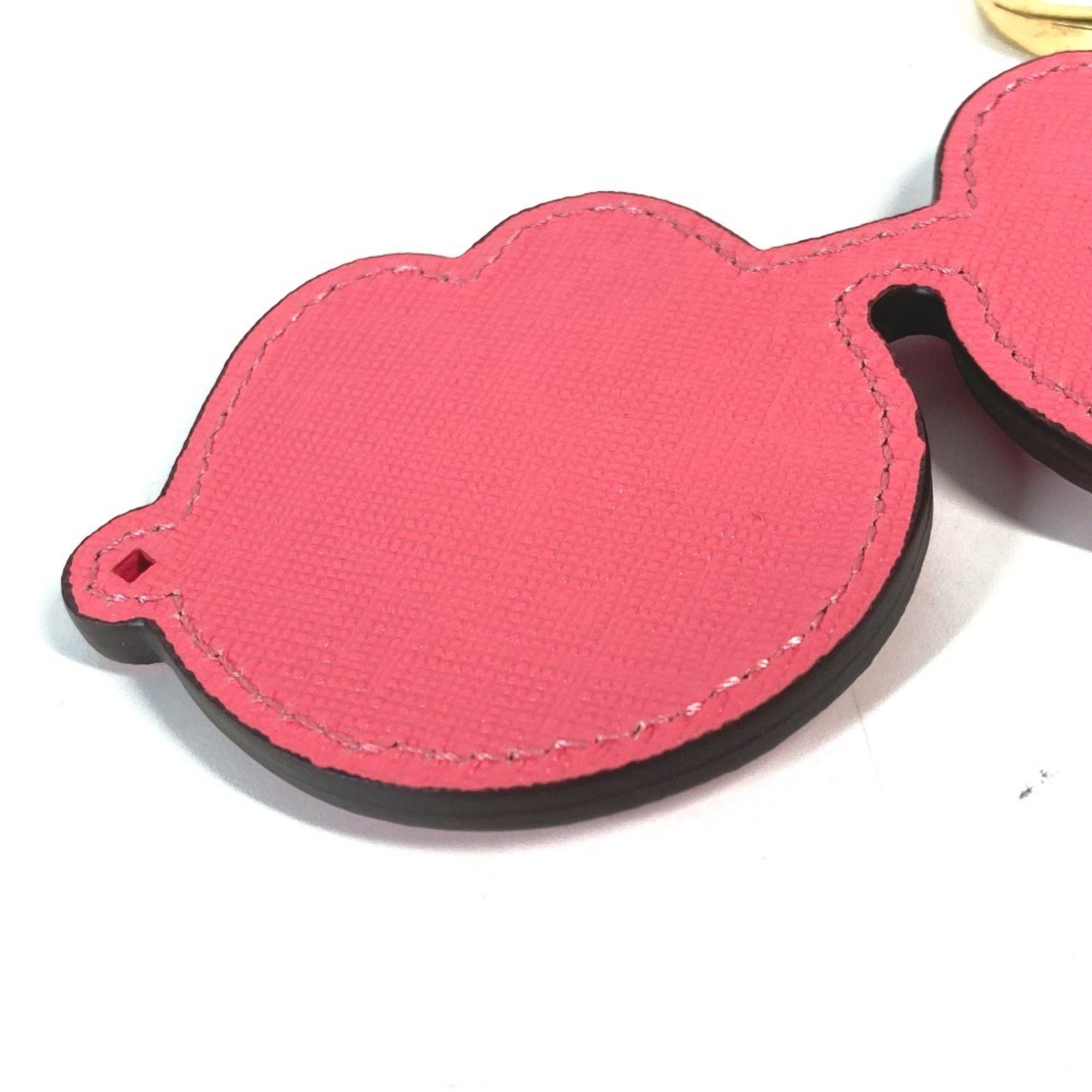 MCM MCM CRAIG & KARL collaboration Craig Karl glasses design bag charm keychain leather men's women's pink Size ONE SIZE - 6 Thumbnail