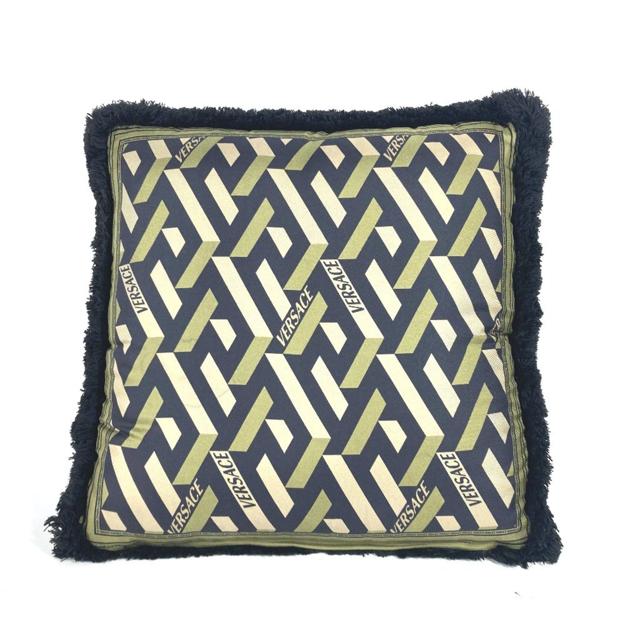 Versace VERSACE Medusa Pillow, Silk, Cushion, Men's, Women's, Blue Size ONE SIZE - 2 Thumbnail