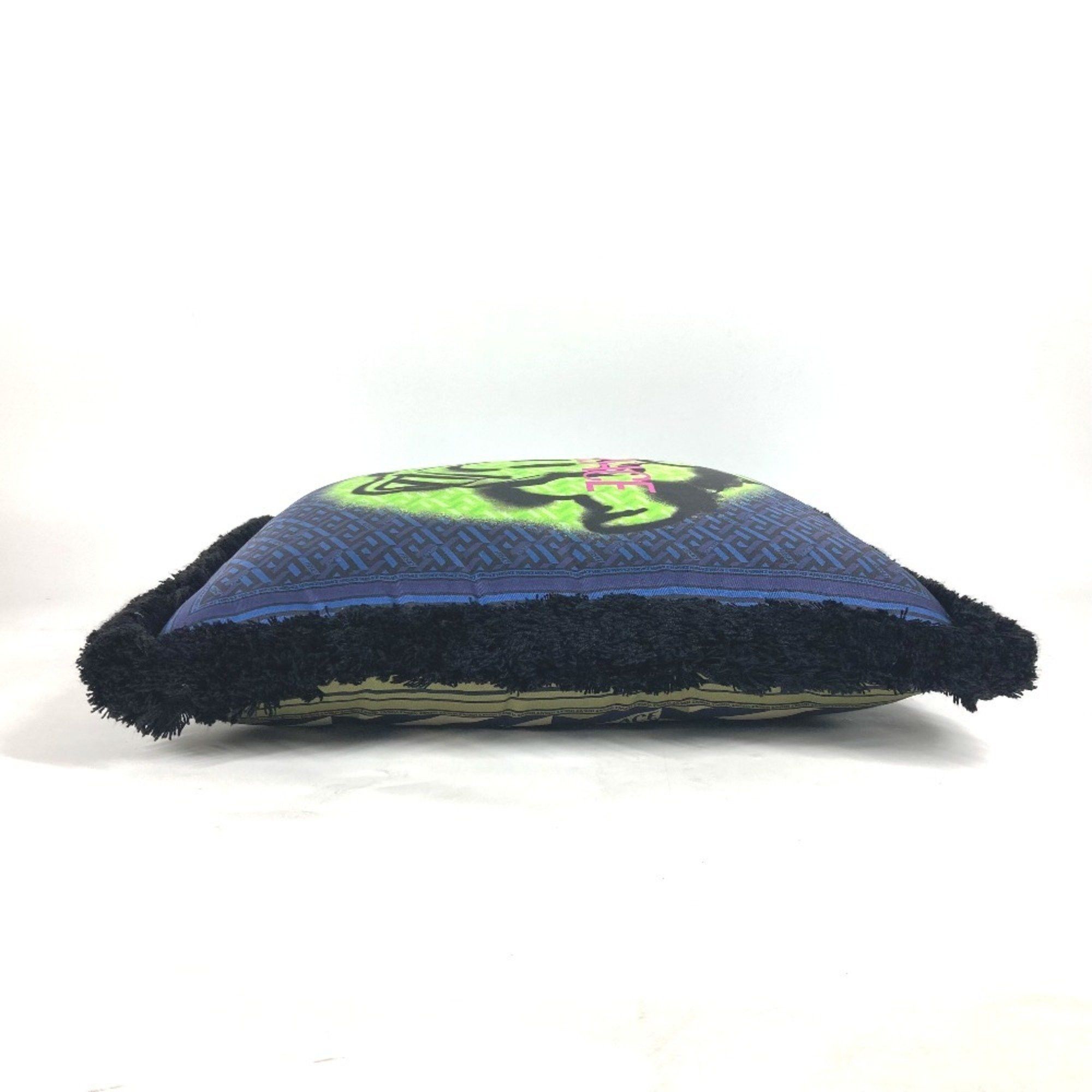 Versace VERSACE Medusa Pillow, Silk, Cushion, Men's, Women's, Blue Size ONE SIZE - 3 Thumbnail