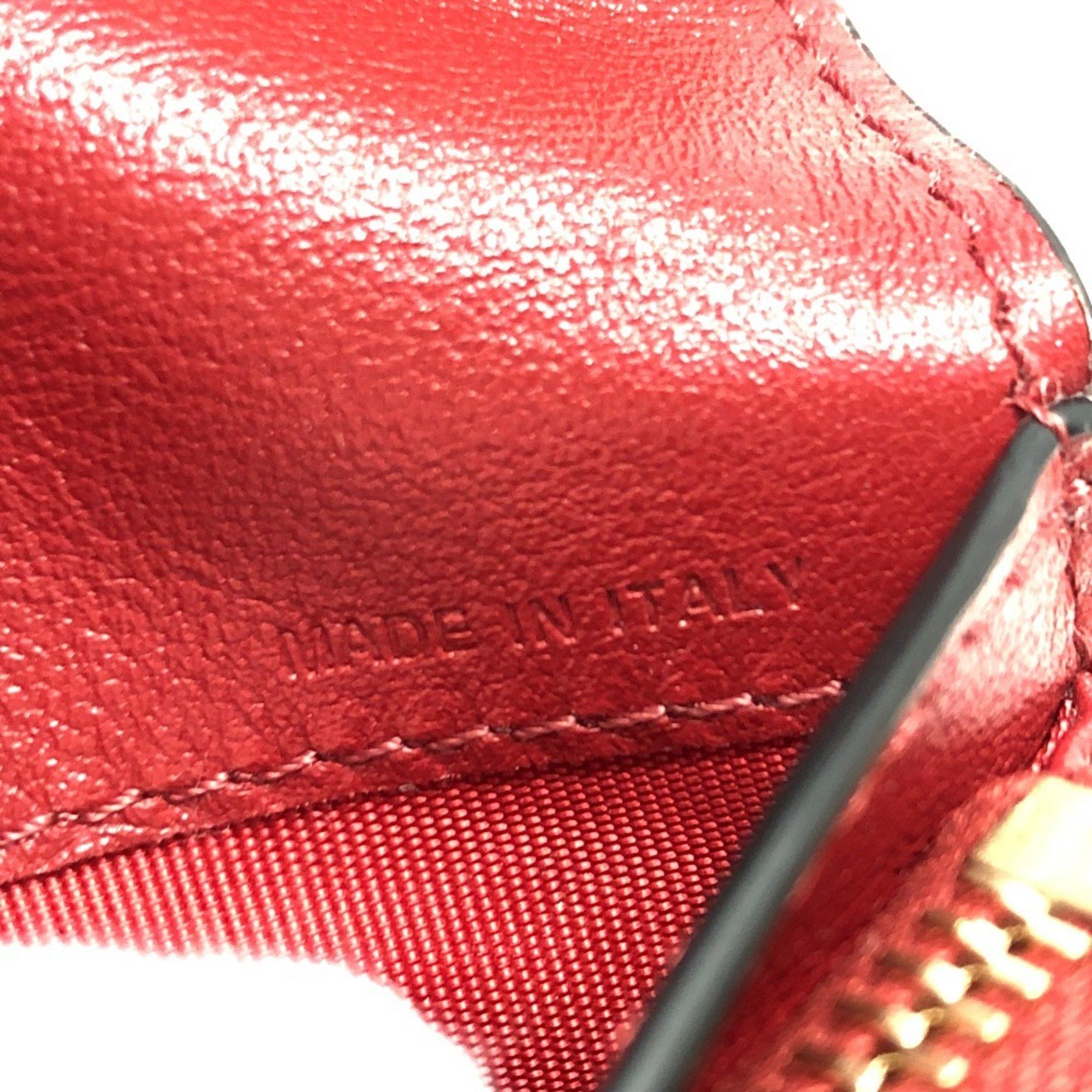 Valentino VALENTINO 5W2P0AE4VRF Rockstud Compact Wallet Bi-fold Leather Women's Red Size ONE SIZE - 10 Thumbnail