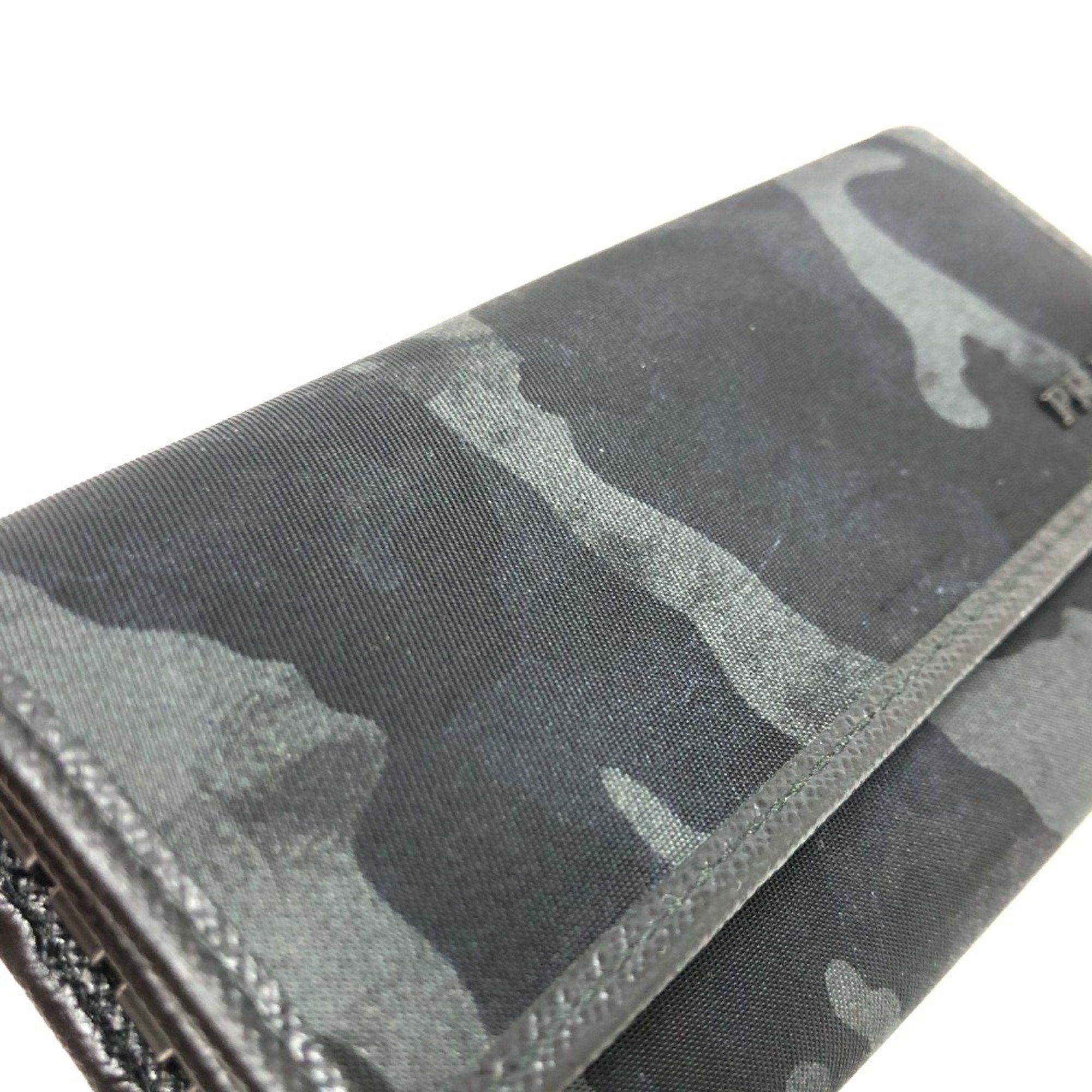 Prada PRADA Camouflage 6-Key Holder Long Key Case Nylon Women's Black Size ONE SIZE - 5 Thumbnail