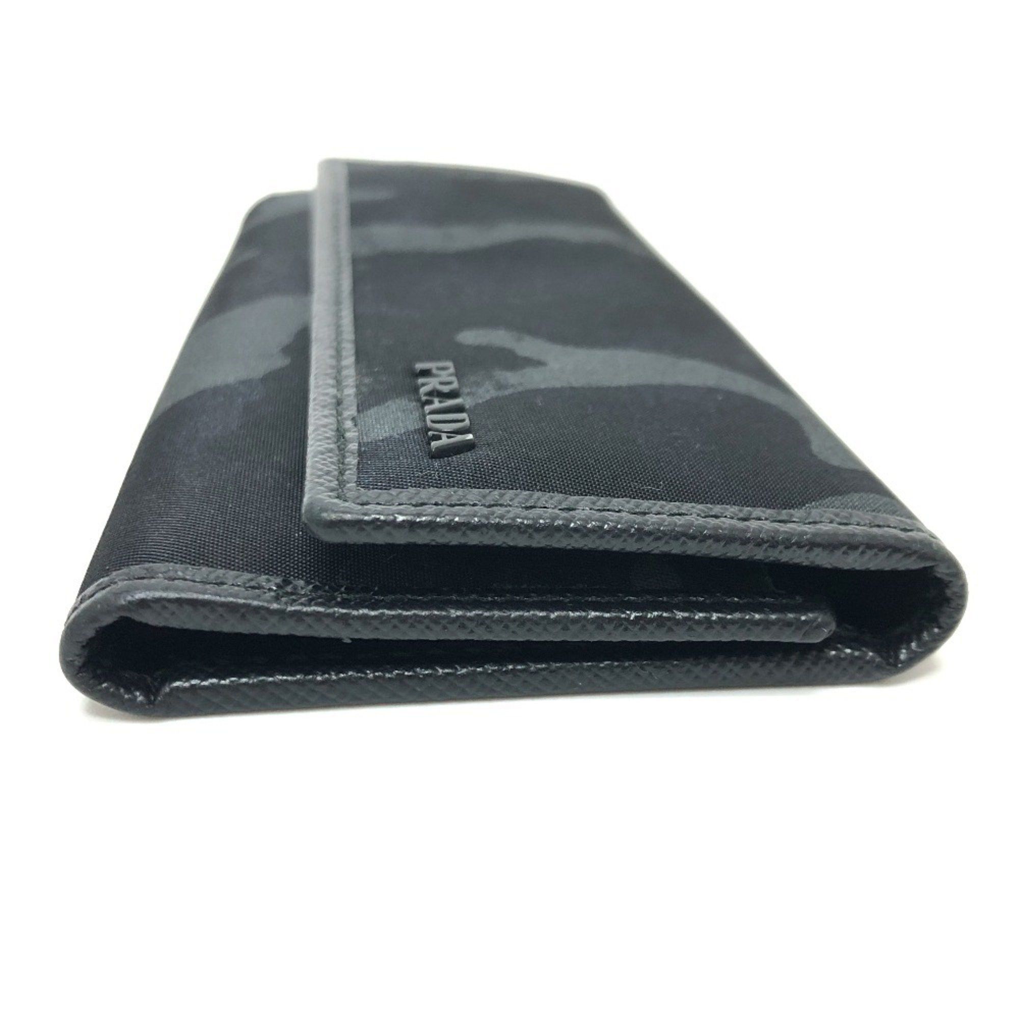 Prada PRADA Camouflage 6-Key Holder Long Key Case Nylon Women's Black Size ONE SIZE - 3 Thumbnail