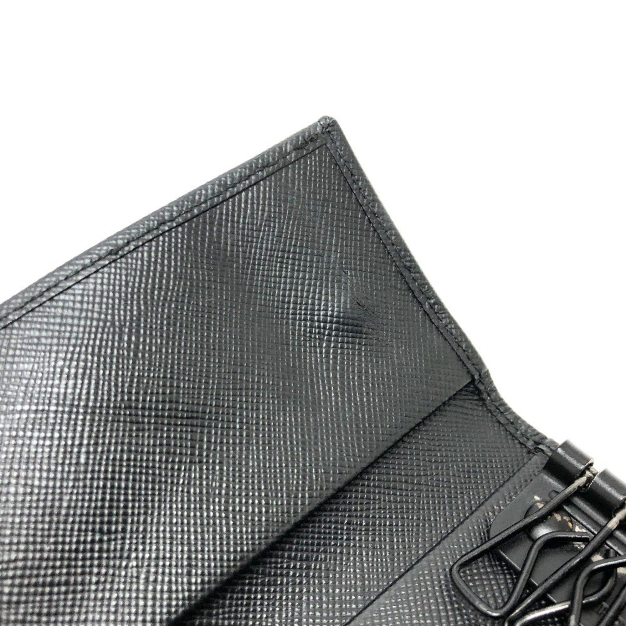 Prada PRADA Camouflage 6-Key Holder Long Key Case Nylon Women's Black Size ONE SIZE - 8 Thumbnail
