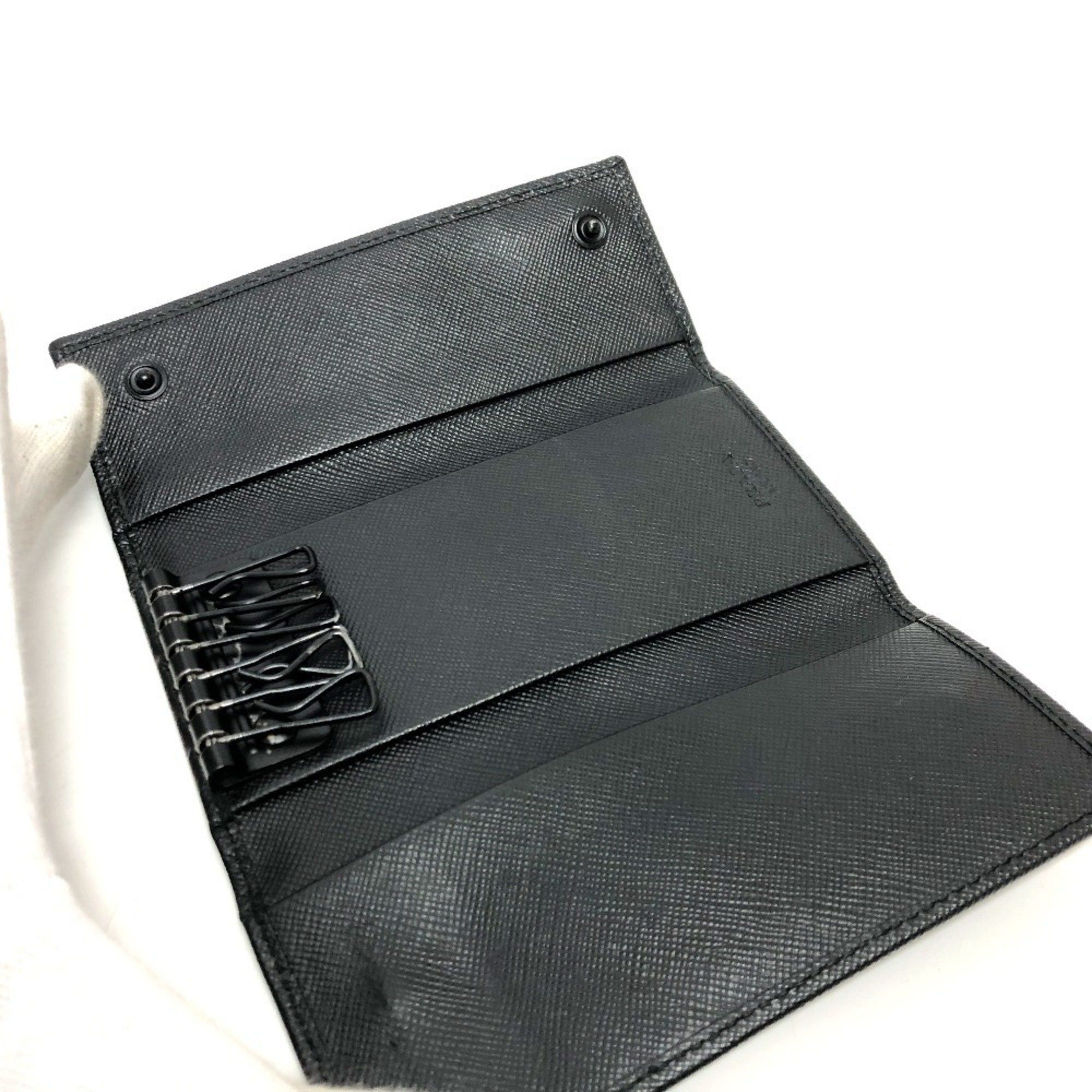 Prada PRADA Camouflage 6-Key Holder Long Key Case Nylon Women's Black Size ONE SIZE - 7 Thumbnail