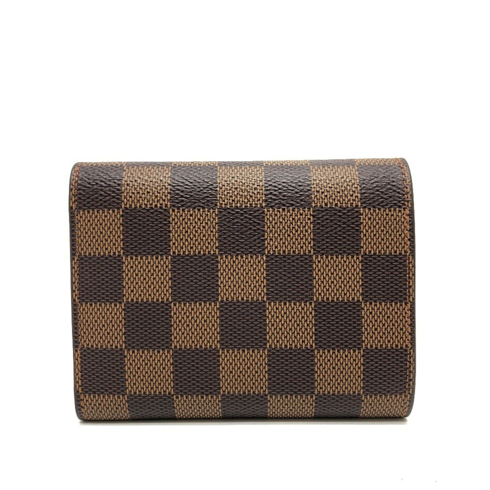Louis Vuitton LOUIS VUITTON N41659 Portefeuille Victorine Bi-fold wallet Wallet Compact Damier canvas Men's Women's Ebene Brown Size ONE SIZE - 2 Thumbnail