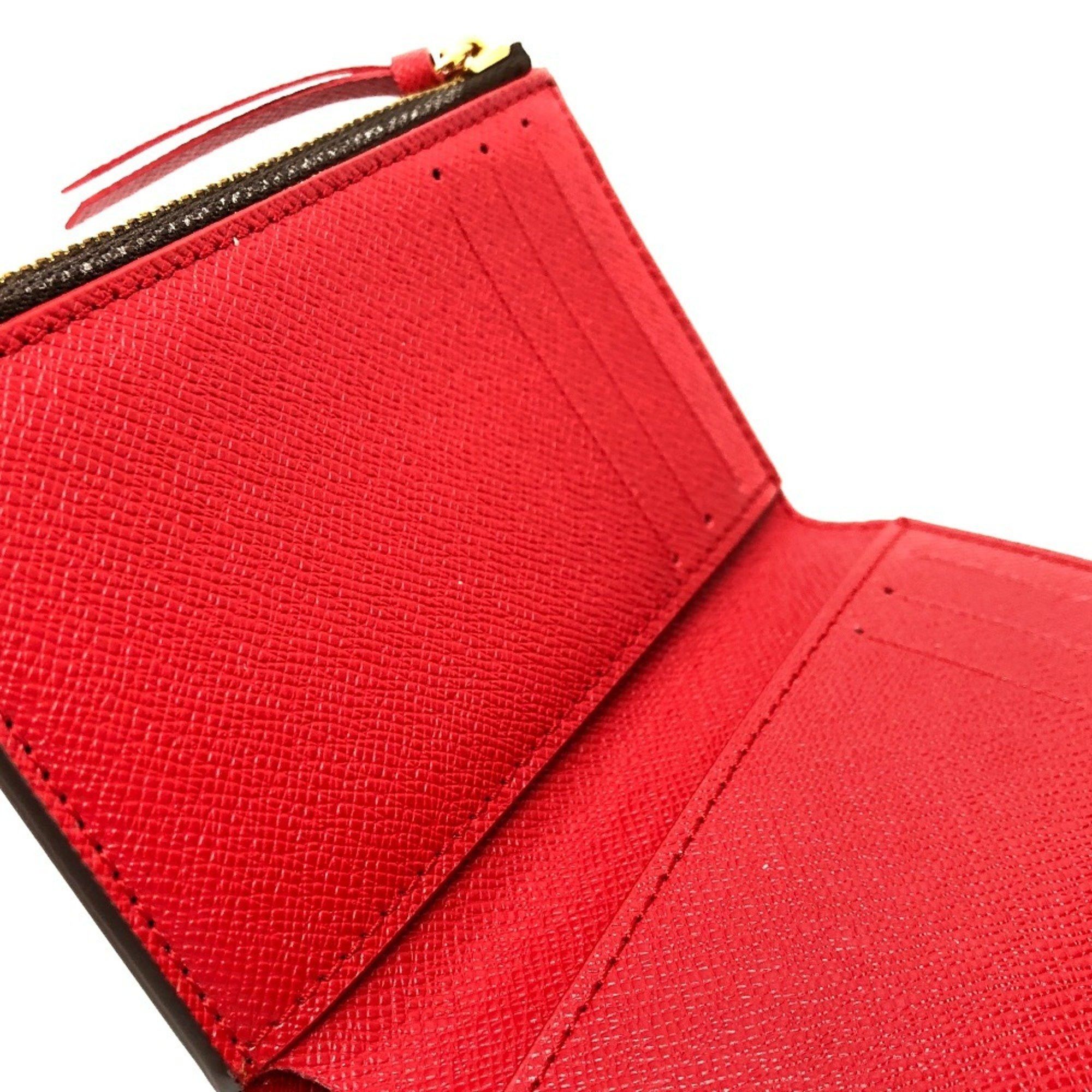 Louis Vuitton LOUIS VUITTON N41659 Portefeuille Victorine Bi-fold wallet Wallet Compact Damier canvas Men's Women's Ebene Brown Size ONE SIZE - 6 Thumbnail