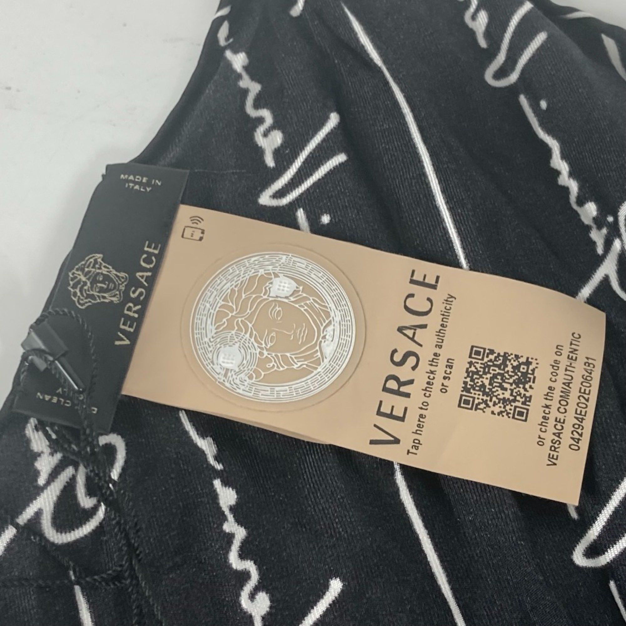 Versace VERSACE Scarf Bag Charm Keychain Silk Women's Black Size ONE SIZE - 10 Thumbnail