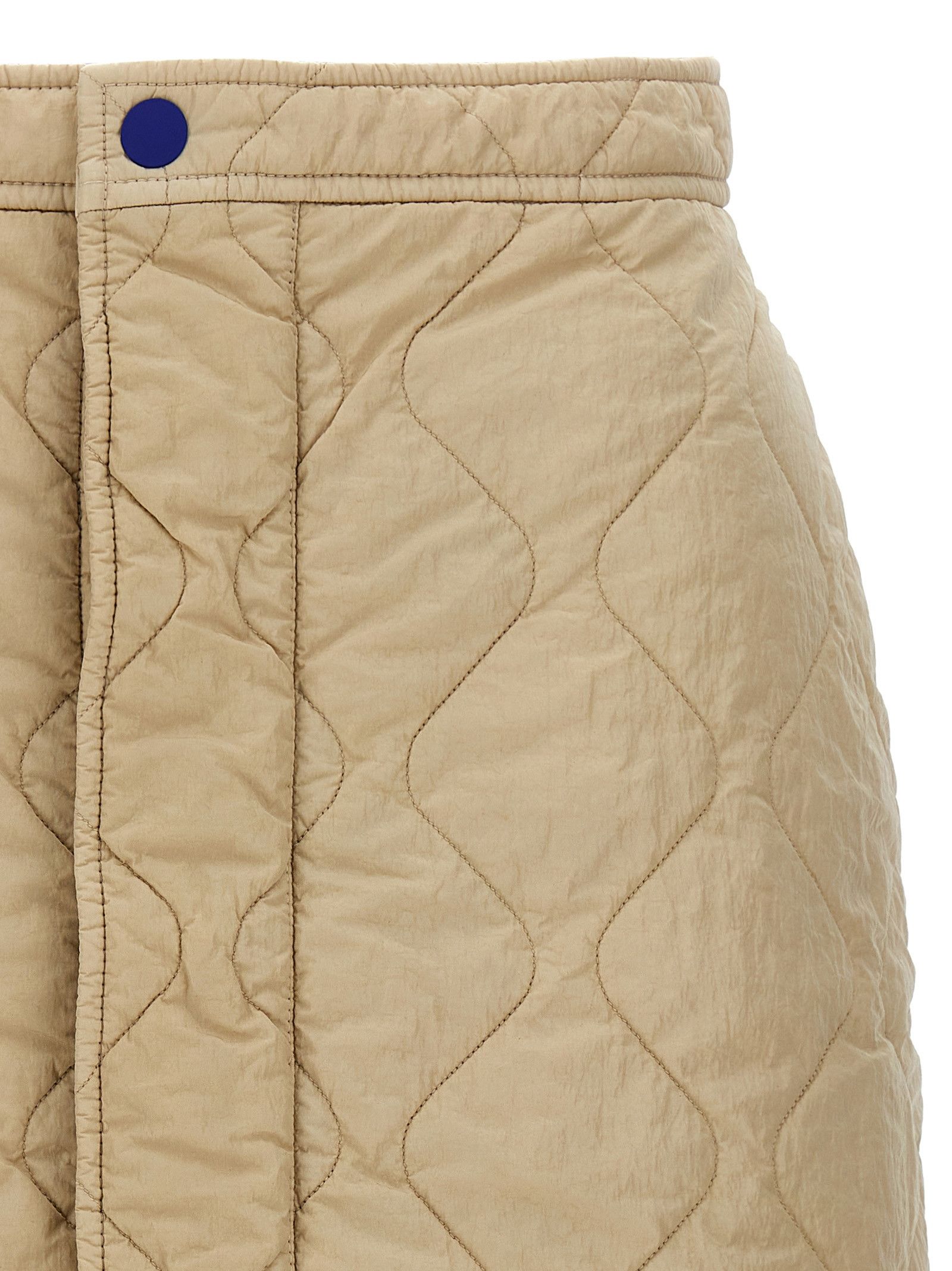 Burberry Quilted Nylon Skirt Size 26" / US 2 / IT 38 - 3 Thumbnail