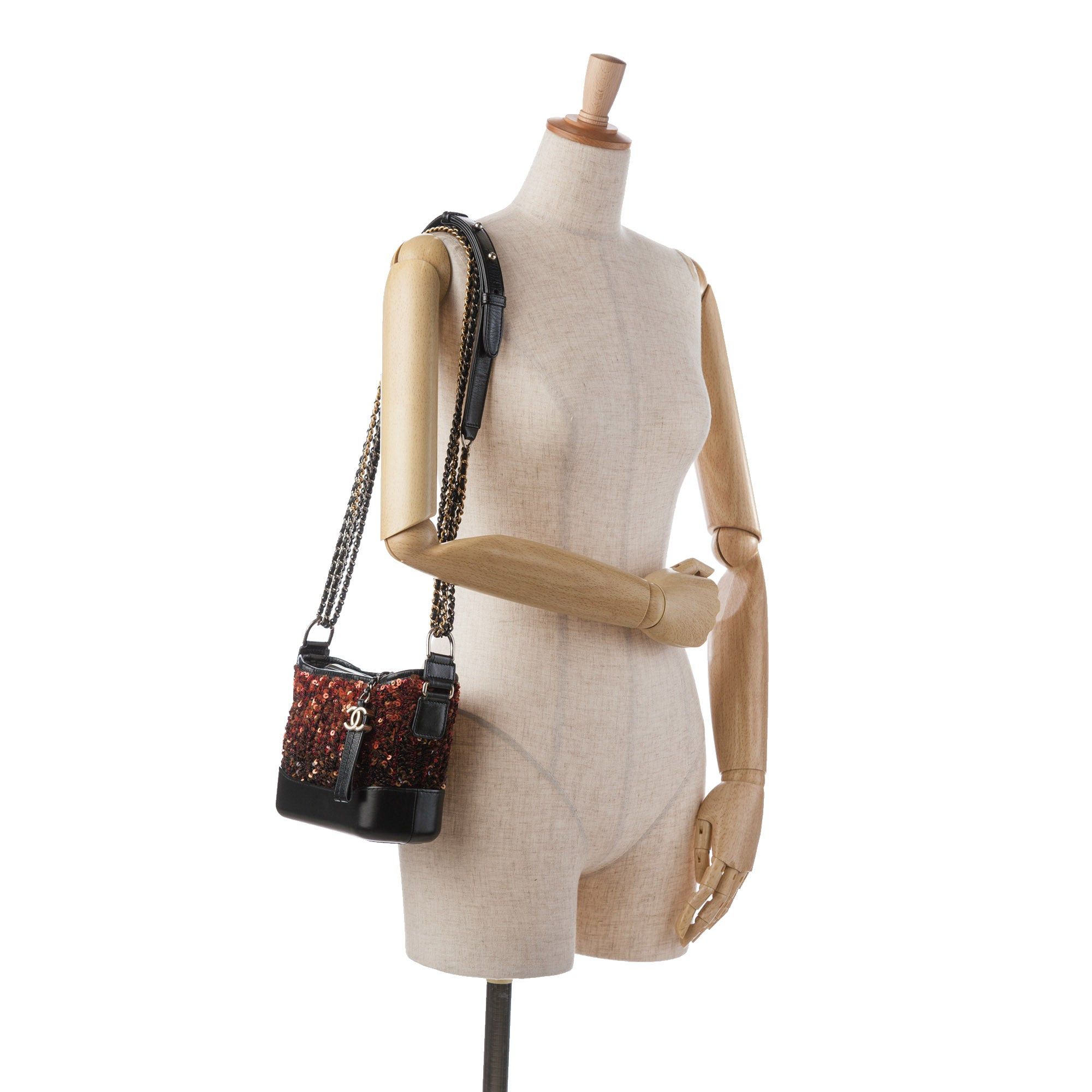 Chanel Chanel Small Sequin Gabrielle Crossbody Brown Size ONE SIZE - 10 Thumbnail